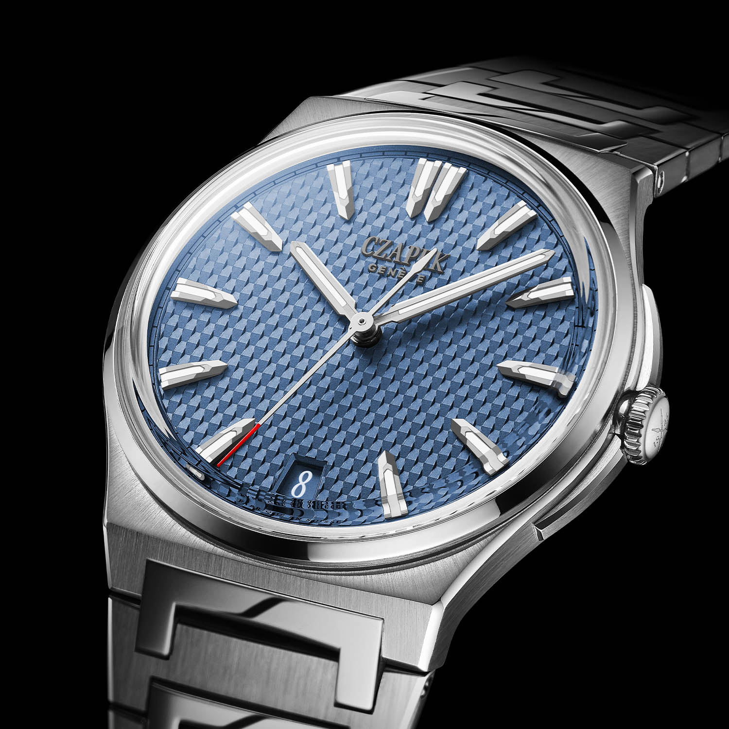 Czapek Antarctique S 38.5mm Glacier Blue and Salmon - 2 Czapek Antarctique S 38.5mm Glacier Blue and Salmon - 2