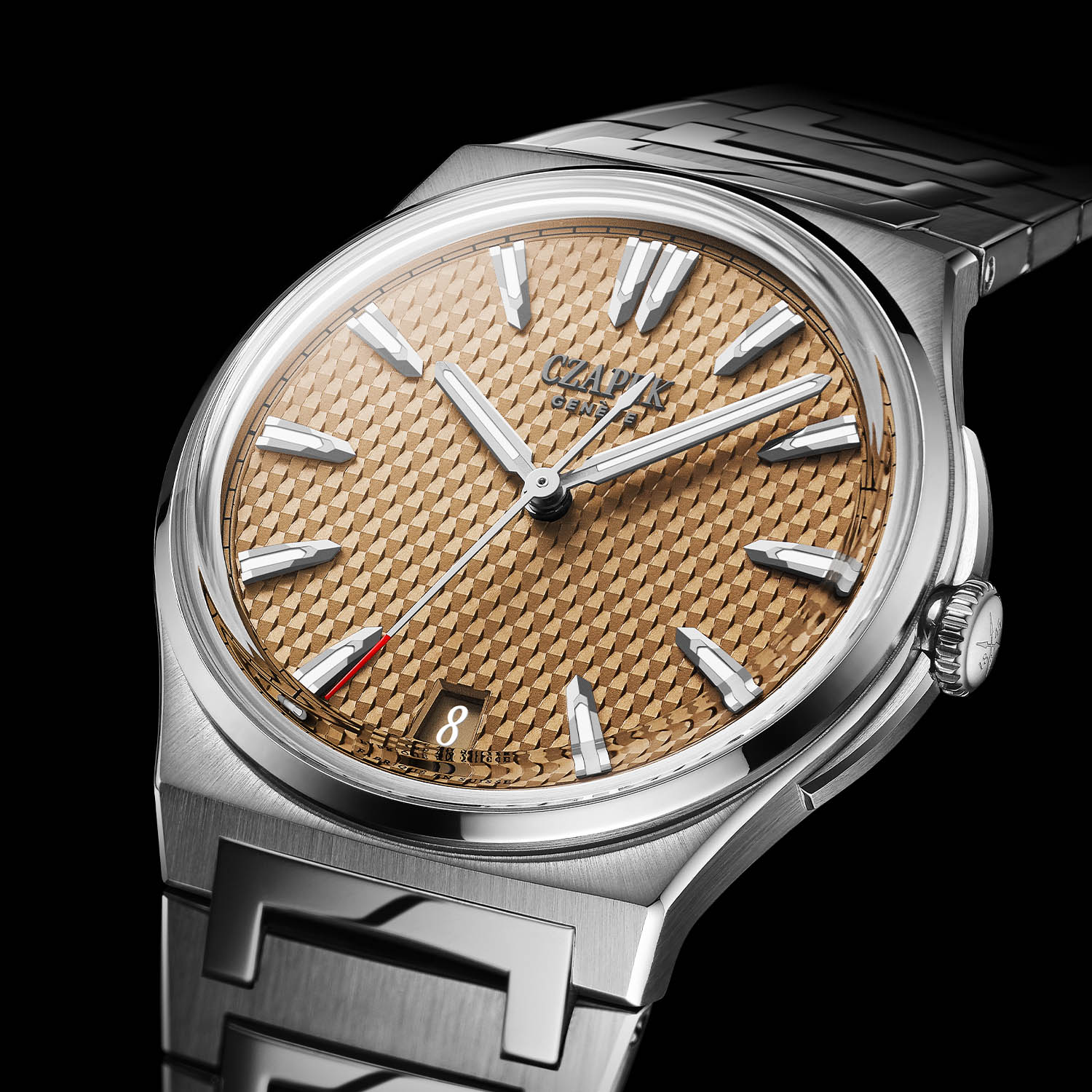 Czapek Antarctique S 38.5mm Glacier Blue and Salmon - 3 Czapek Antarctique S 38.5mm Glacier Blue and Salmon - 3