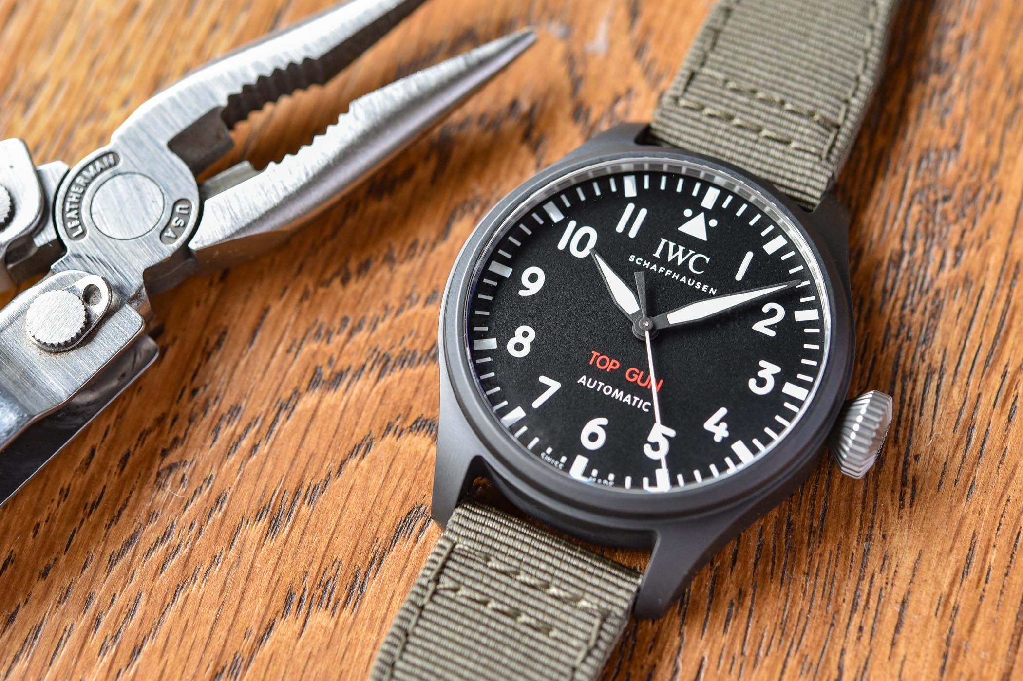 IWC Big Pilots 43 TOP GUN Black Ceramic IW329801 - hands-on - watches and wonders 2022 - 2 IWC Big Pilot's Watch 43 TOP GUN Black Ceramic IW329801