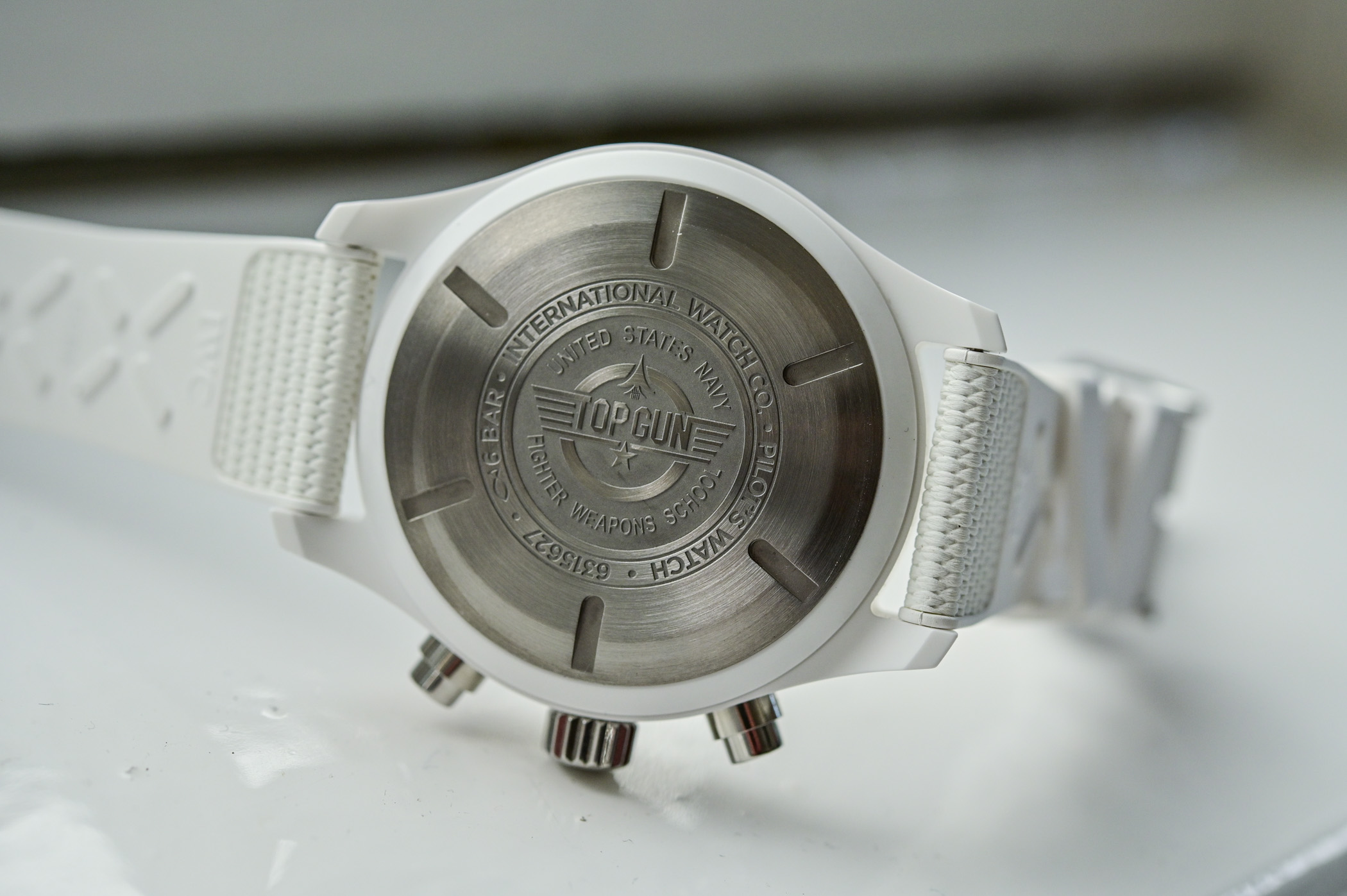 IWC Pilots Chronograph TOP GUN Lake Tahoe White Ceramic IW389105 - Watches and Wonders 2022 Hands-On - 2 IWC Pilots Chronograph TOP GUN Lake Tahoe White Ceramic IW389105