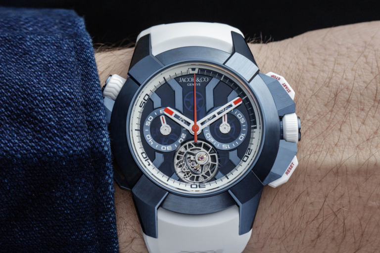 Jacob & Co Epic X Chrono Tourbillon Blue Titanium
