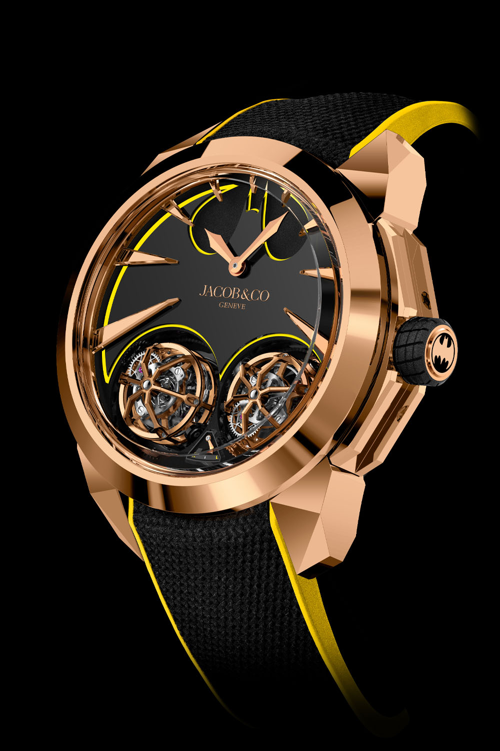 Jacob & Co. Gotham City - Batman watch twin triple axis tourbillons