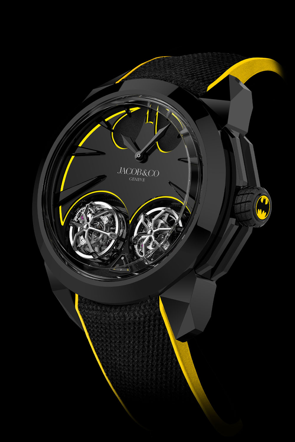 Jacob & Co. Gotham City - Batman watch twin triple axis tourbillons
