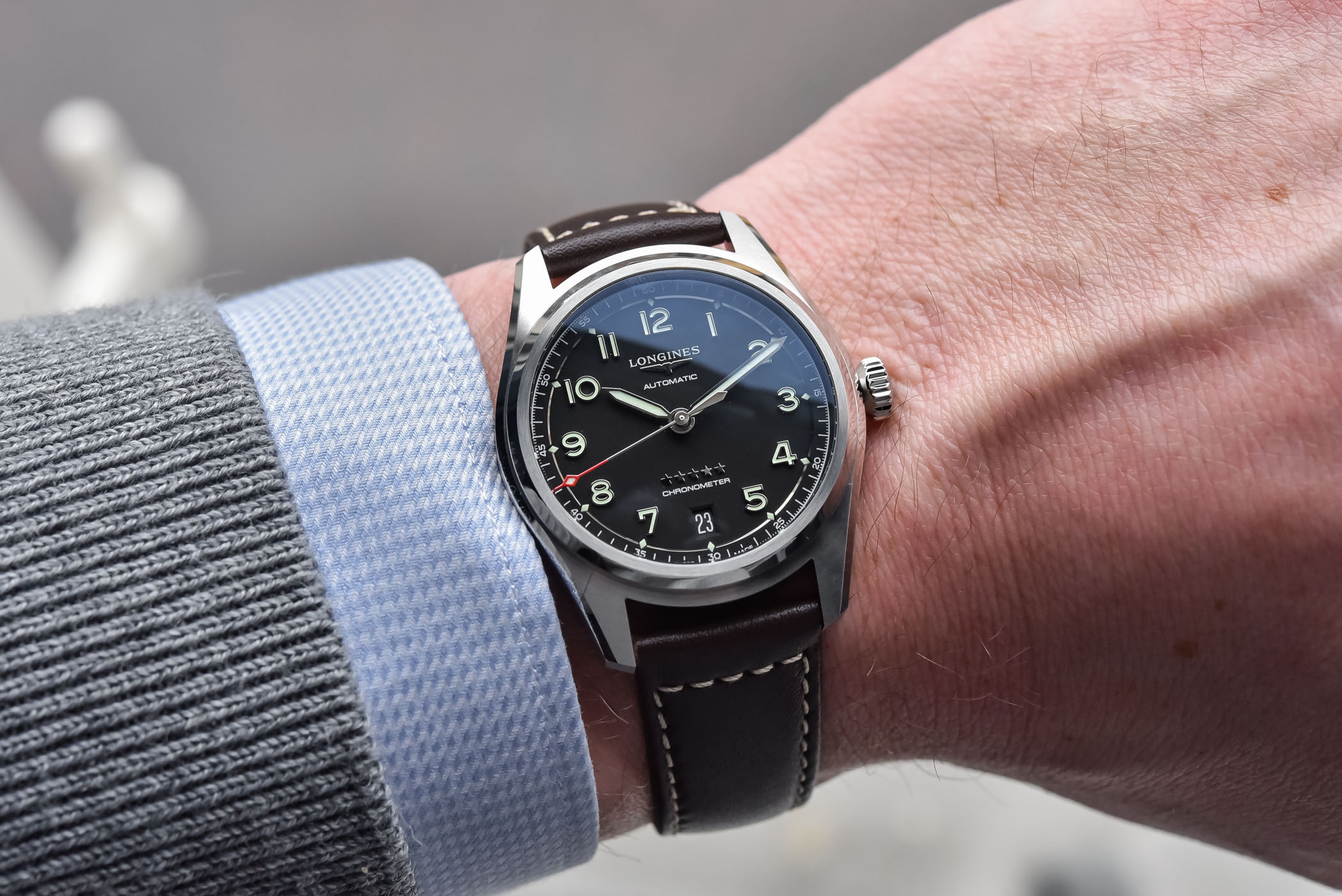 Longines Spirit 37mm Unisex model black dial