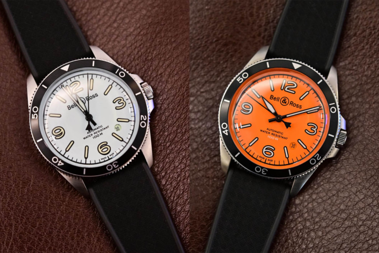 Bell & Ross BR V2-92 Orange and BR V2-92 Full Lum
