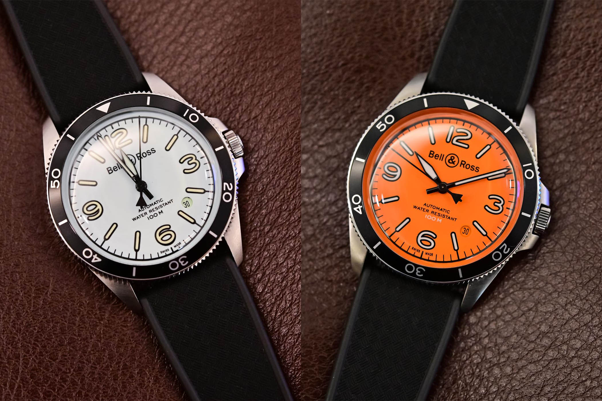 Bell & Ross BR V2-92 Orange and BR V2-92 Full Lum
