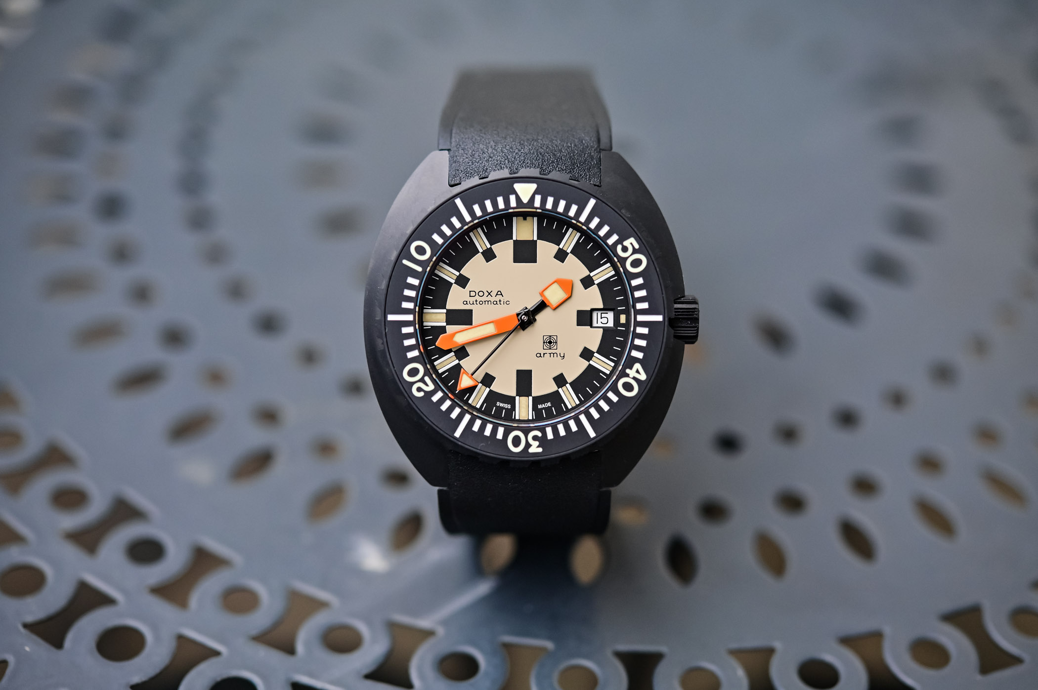 DOXA Army Watches of Switzerland Edition black ceramic