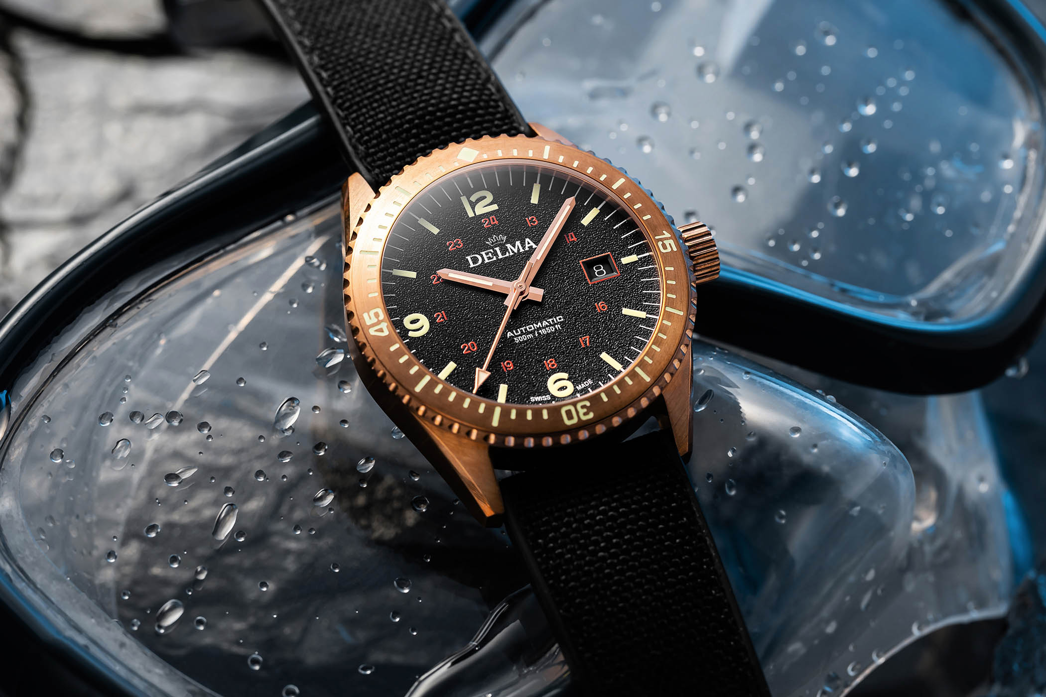 Delma Cayman Bronze Field Watch
