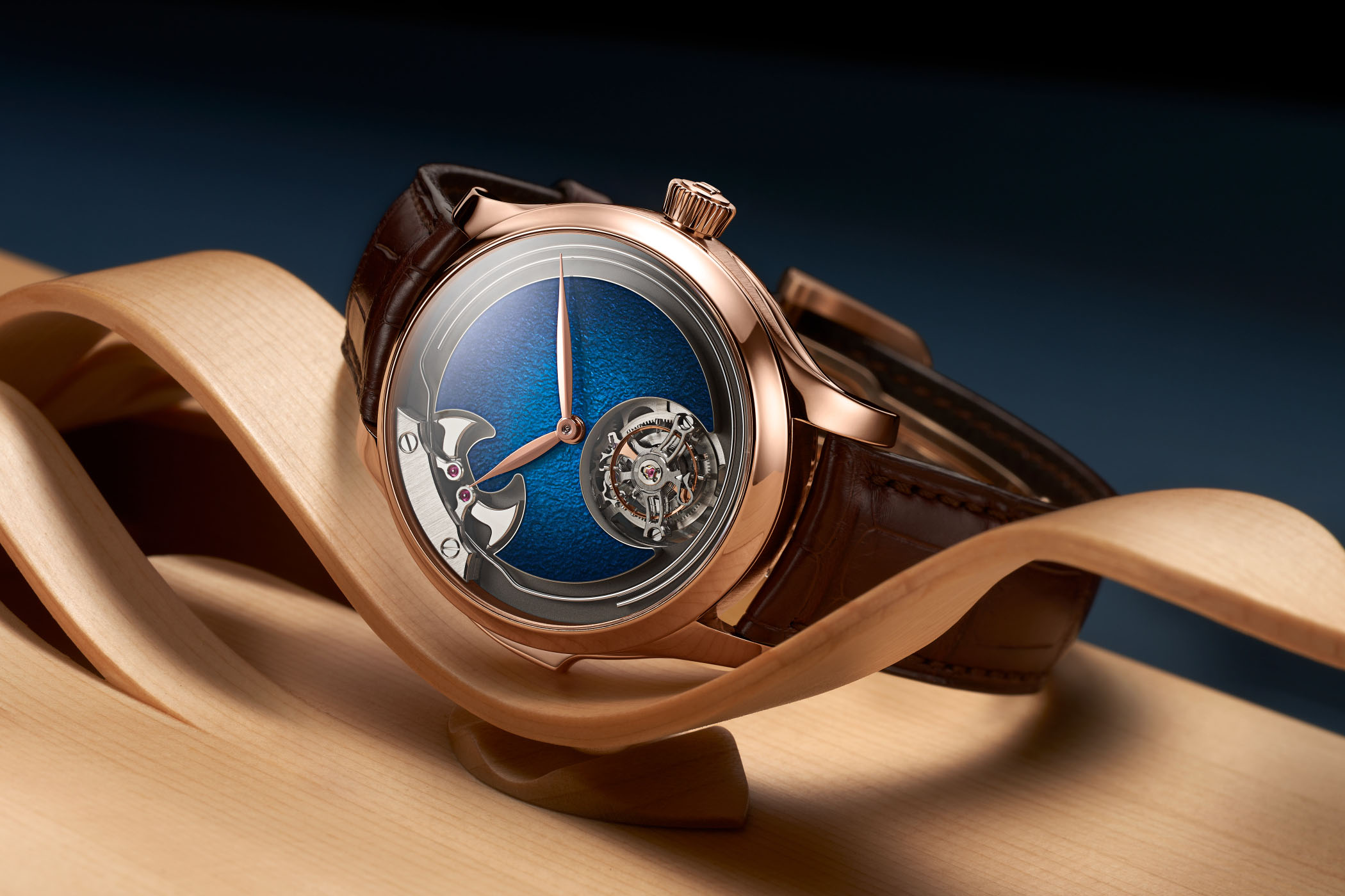 H. Moser & Cie. Endeavour Concept Minute Repeater Tourbillon Aqua Blue