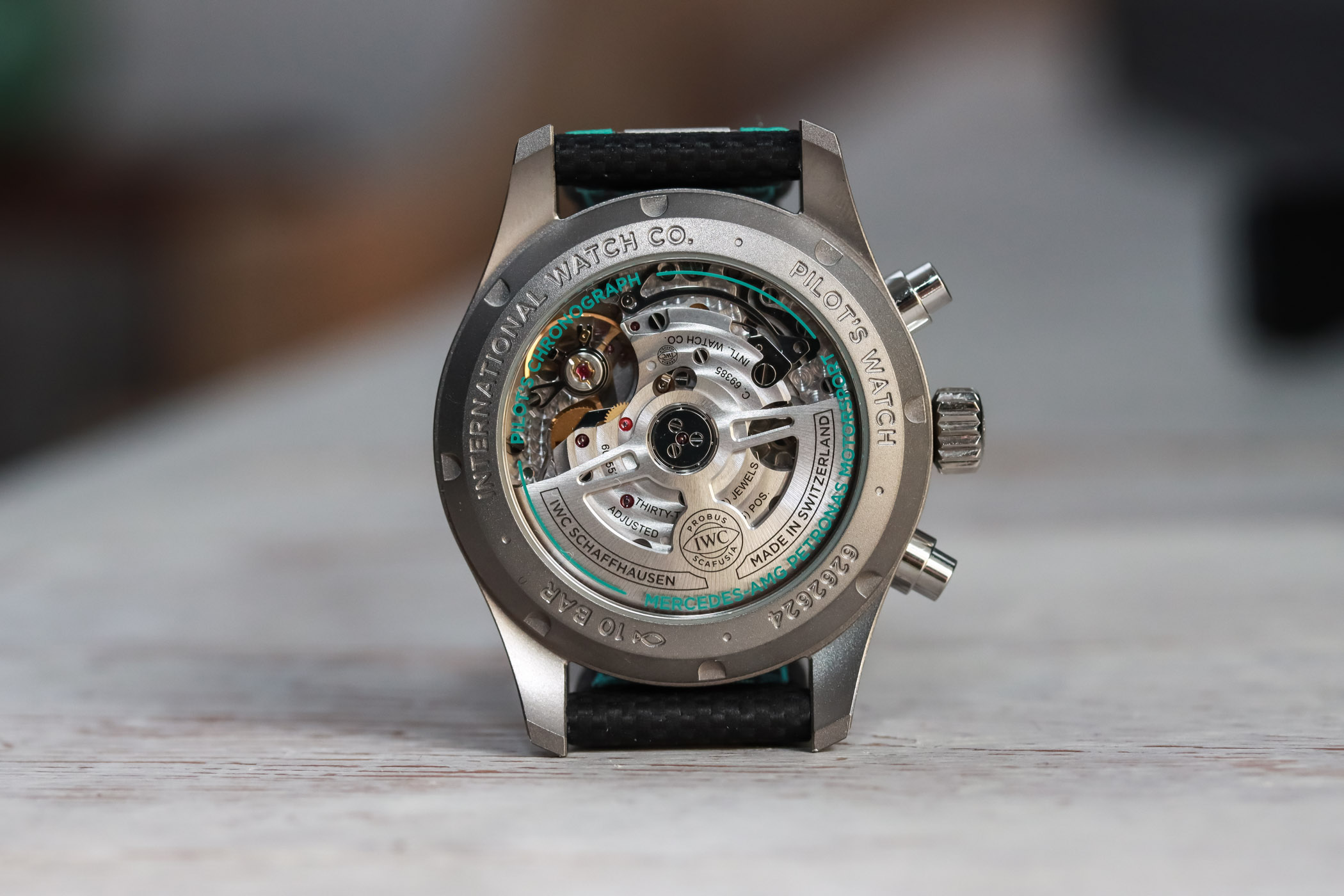 IWC Pilot’s Watch Chronograph 41 Edition Mercedes-AMG Petronas Formula One Team - IW388108 - hands-on - 7 IWC Pilot’s Watch Chronograph 41 Edition Mercedes-AMG Petronas Formula One Team IW388108