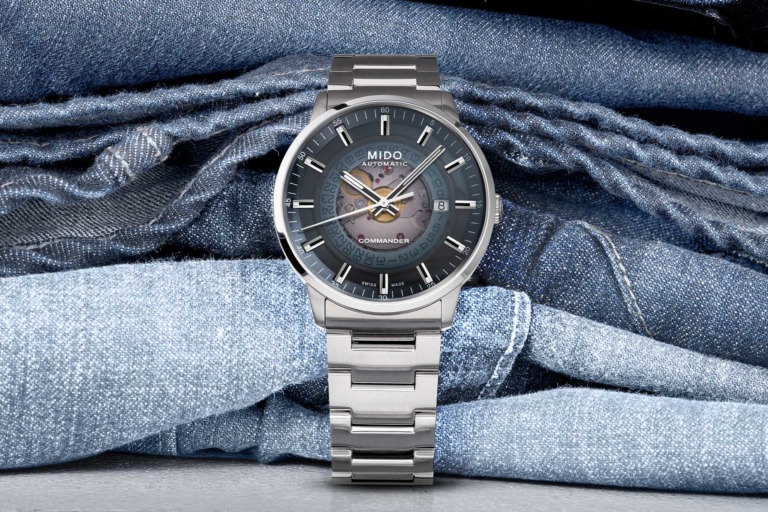 Mido Commander Gradient Caliber 80 denim blue dial