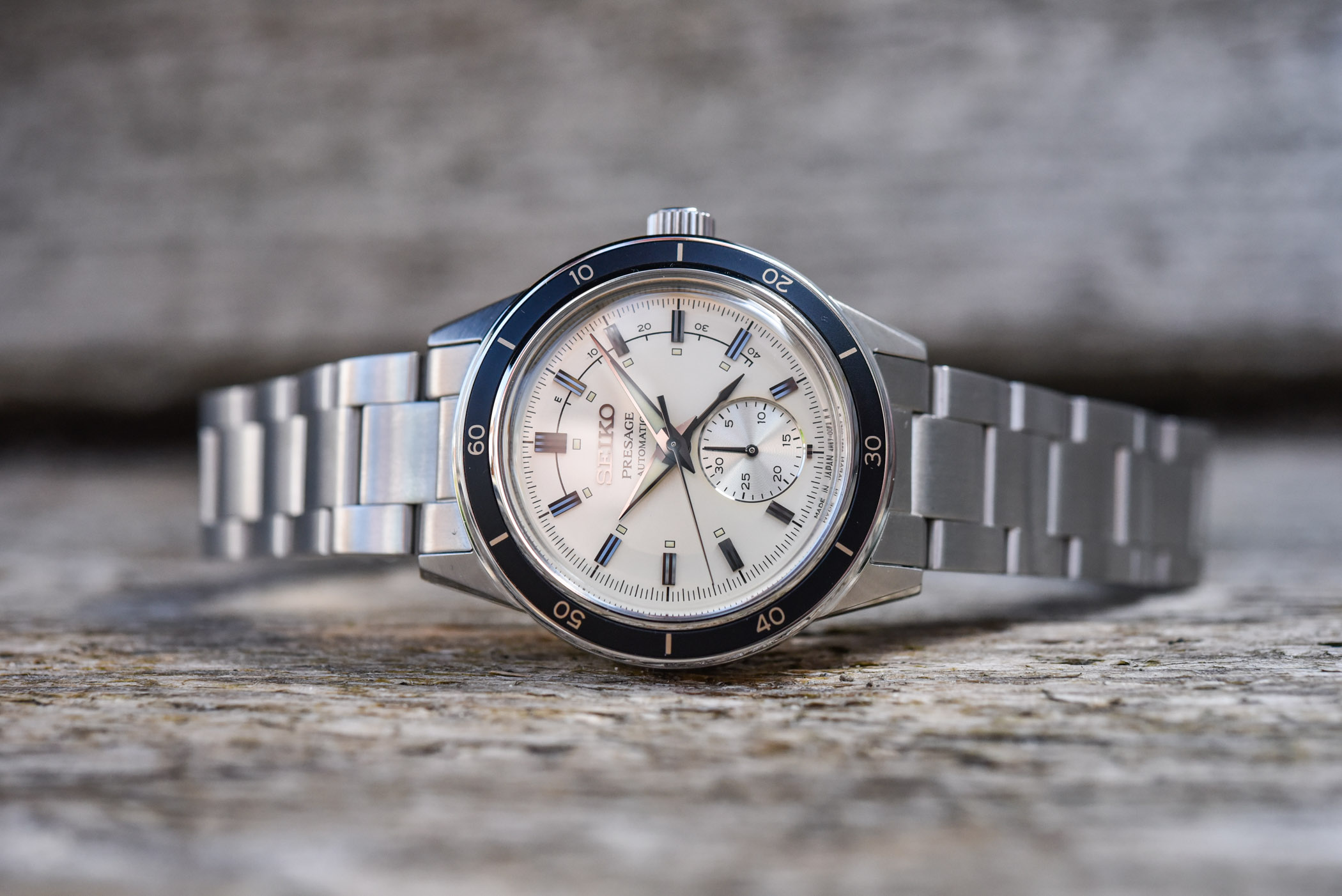 Seiko Presage Style 60s Center Power Reserve Indicator SSA447J1