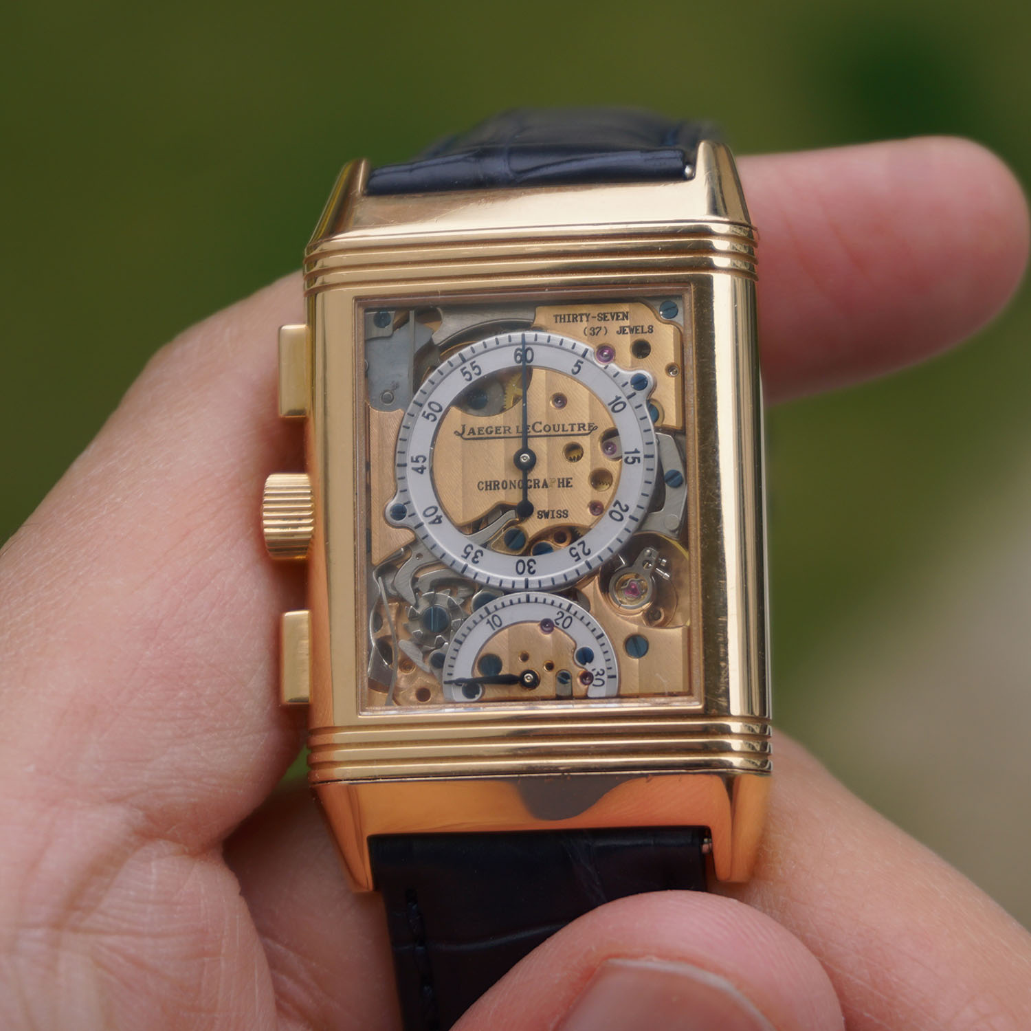 The Collectors Corner - Jaeger-LeCoultre Reverso Chronograph Retrograde 1996 Calibre 829 - first in-house integrated chronograph post quartz crisis - 10 Jaeger-LeCoultre Reverso Chronograph Retrograde 1996 Calibre 829