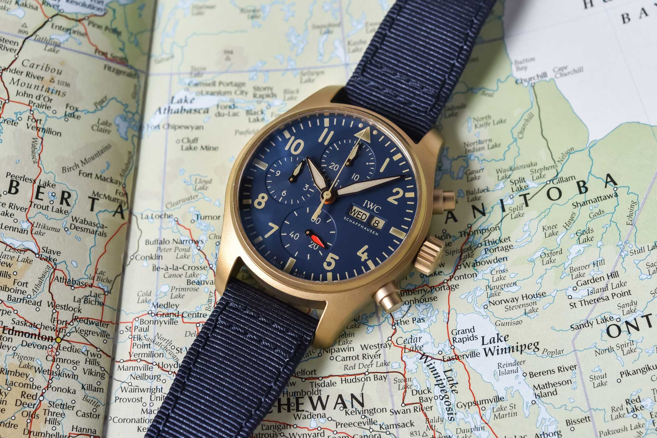 IWC Pilot's Watch Chronograph 41 Bronze Blue Dial IW388109