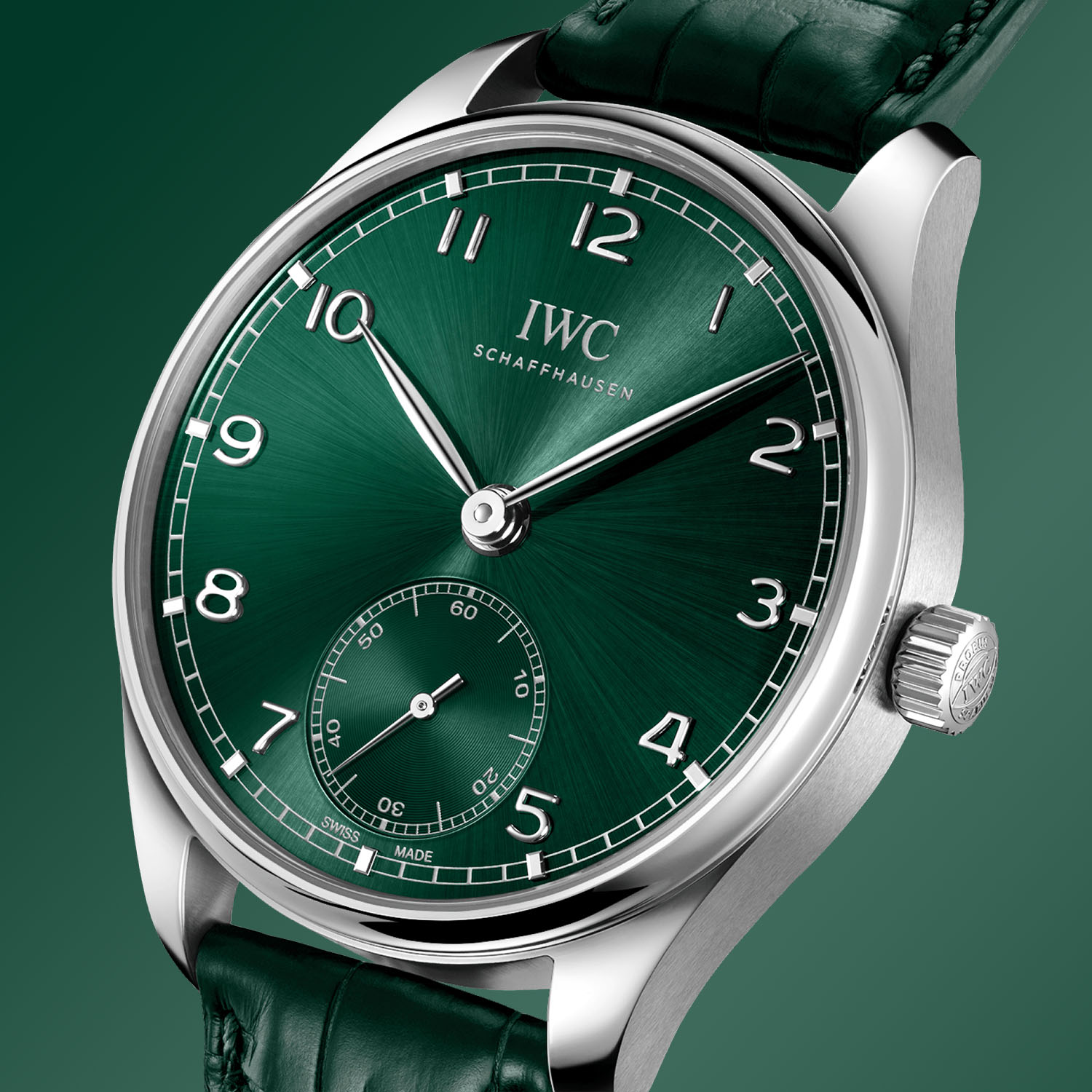 IWC Portugieser Automatic 40 Green Dial Steel IW358310 - 1 IWC Portugieser Automatic 40 Green Dial Steel IW358310