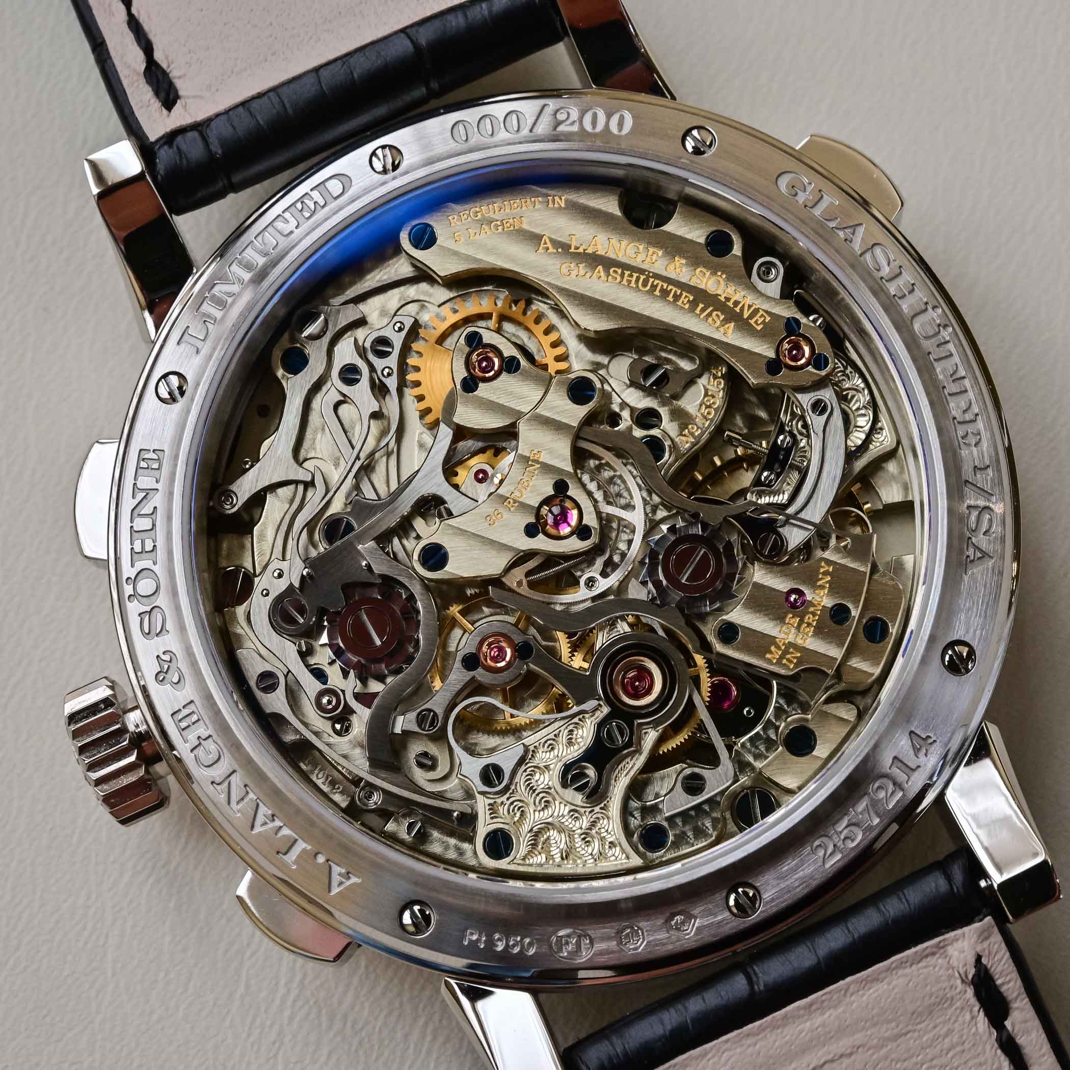 A. Lange Sohne 1815 Rattrapante Platinum Limited Edition 2022 - 425-025 - hands-on - 14 A. Lange & Söhne 1815 Rattrapante Platinum Limited Edition