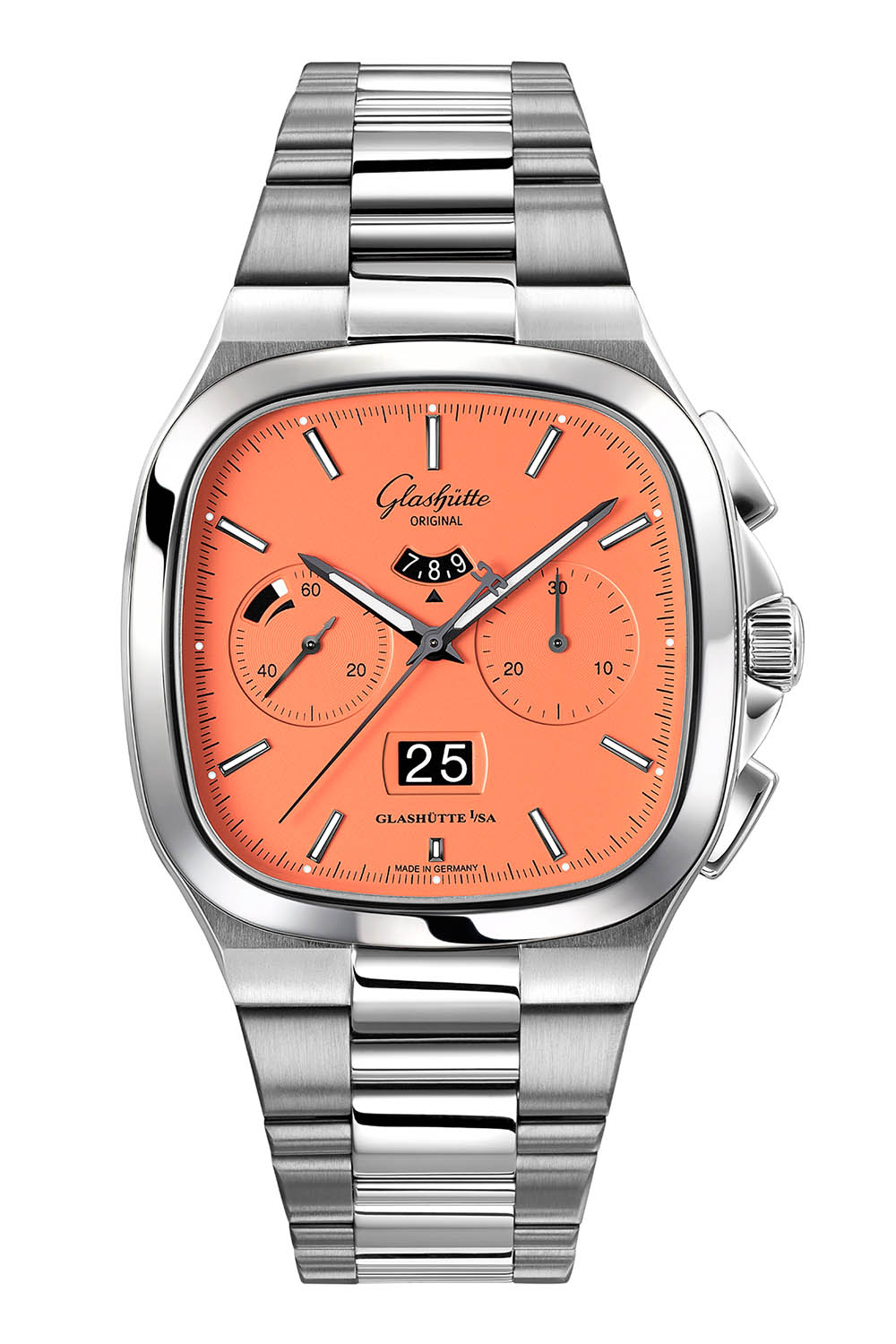Glashutte Original Seventies Chronograph Panorama Date Limited Edition 2022 Vibing Orange - 1 Glashutte Original Seventies Chronograph Panorama Date Limited Edition 2022 Vibing Orange