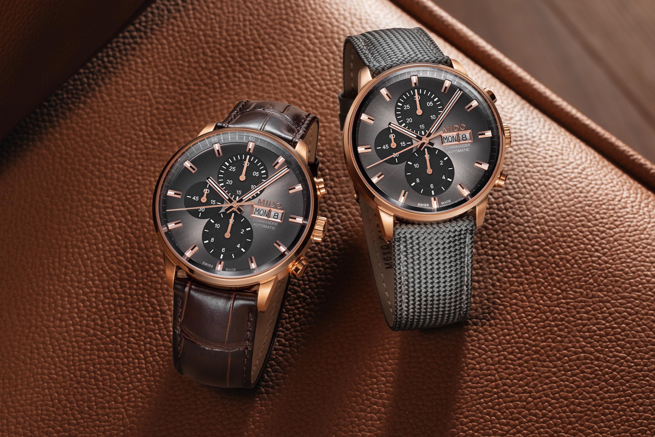 Mido Commander Chronograph Special Edition PVD Gold