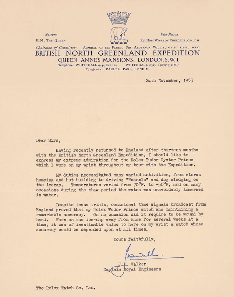 tudor British North Greenland Expedition letter tudor British North Greenland Expedition letter