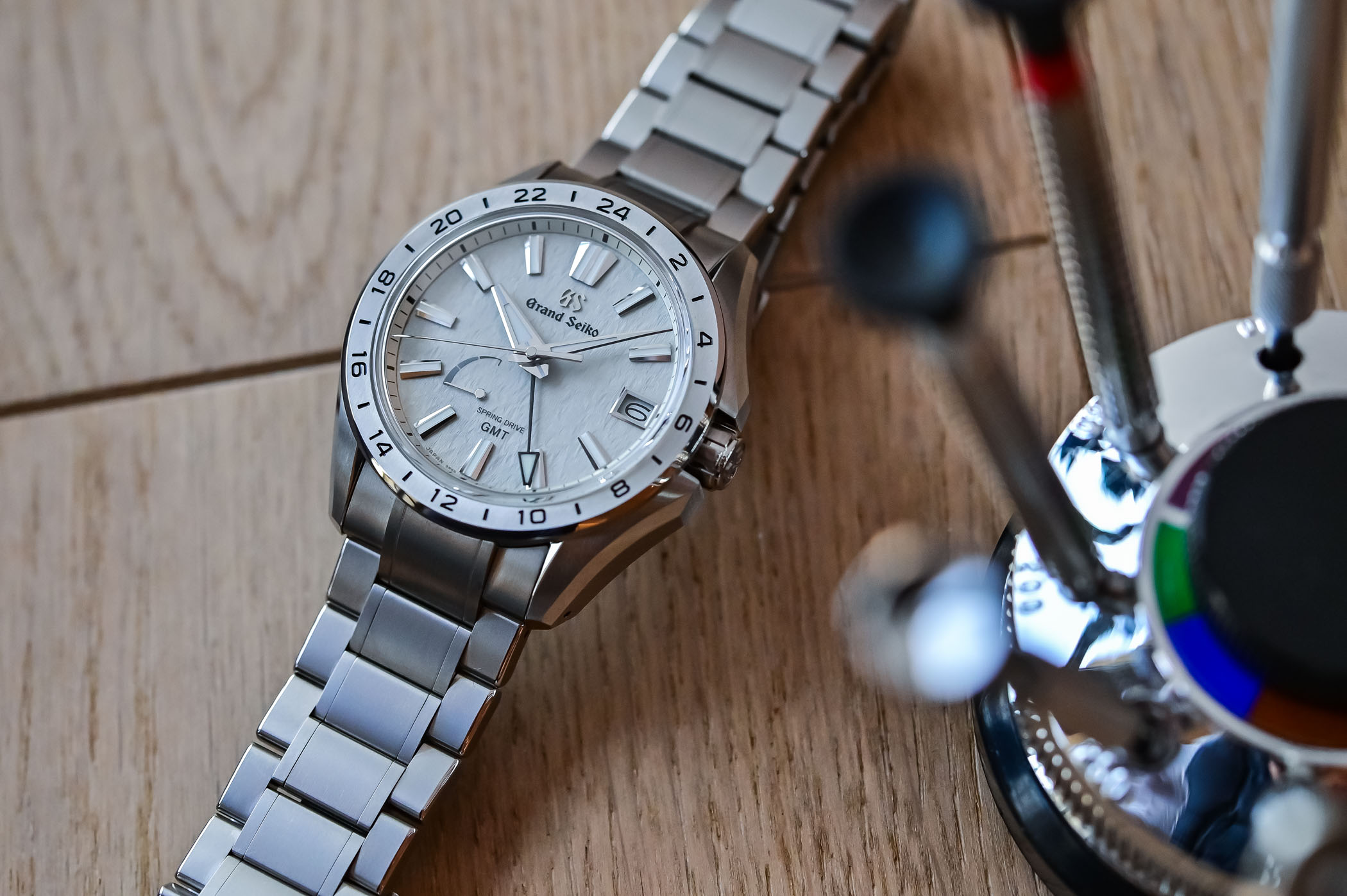 Grand Seiko GMT Mist Flake Spring Drive SBGE285
