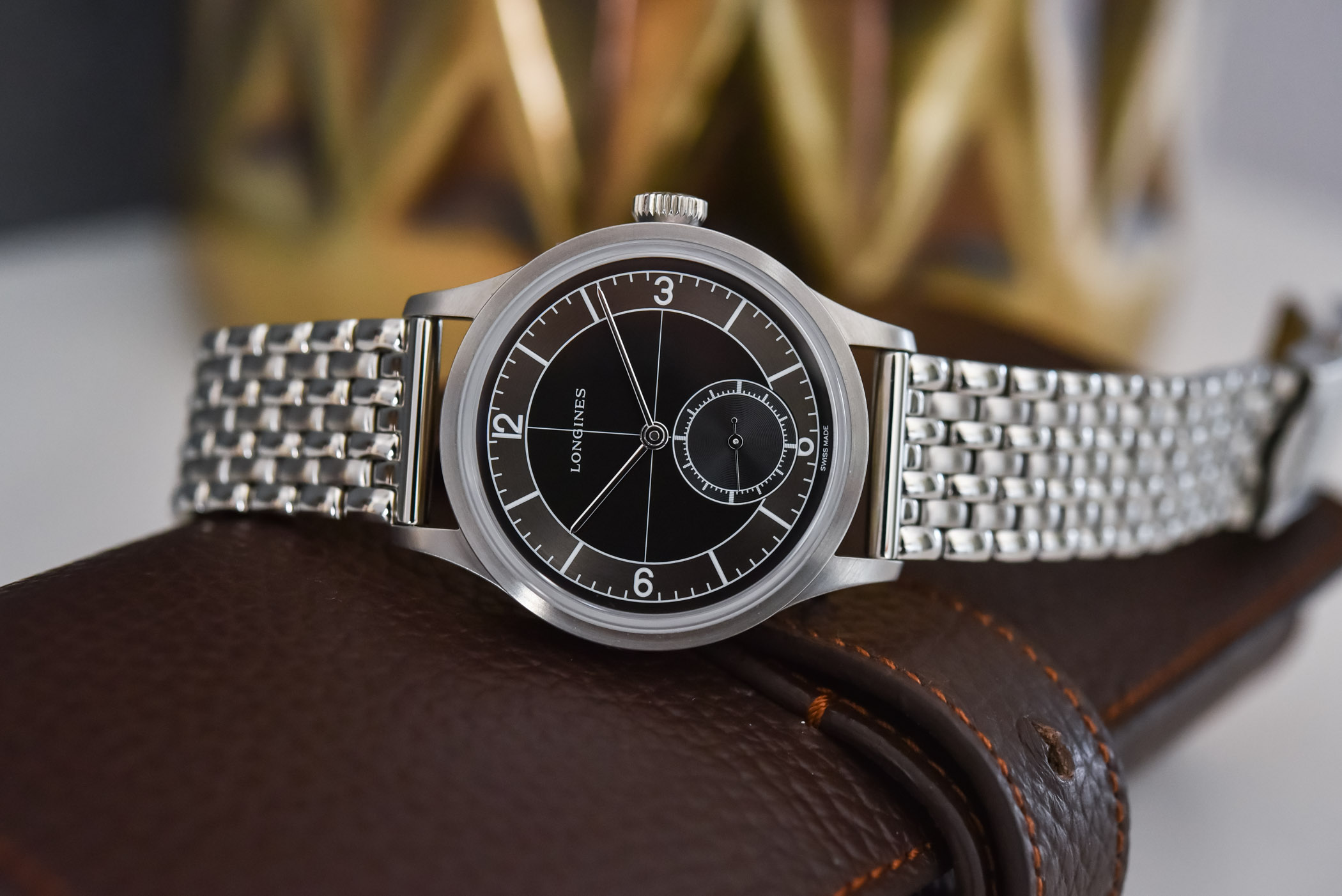 Longines Heritage Classic Sector Dial Black