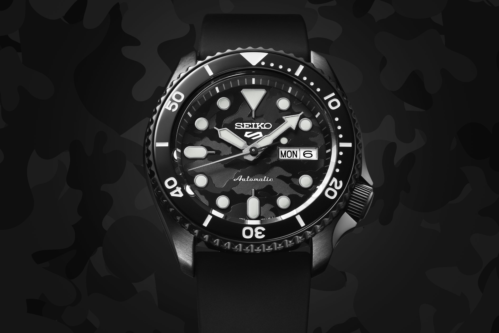 Seiko 5 Sports SKX Street Style Yuto Horigome Limited Edition SRPJ39 grey camouflage