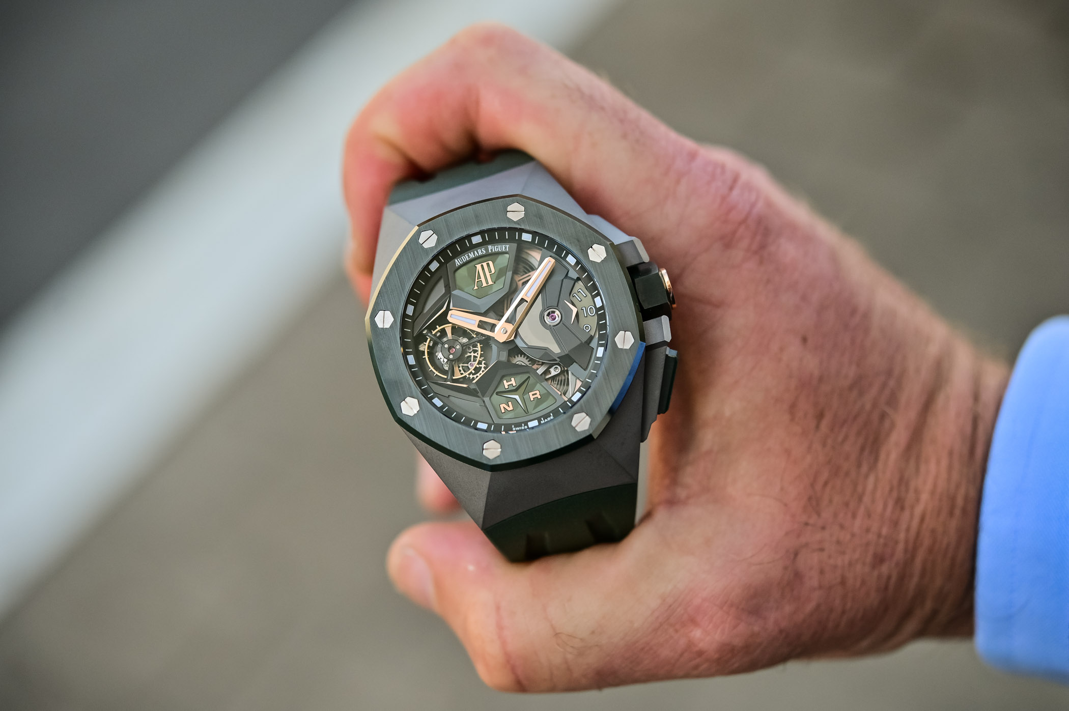 Audemars Piguet Royal Oak Concept Flying Tourbillon GMT Green Ceramic 26589IO
