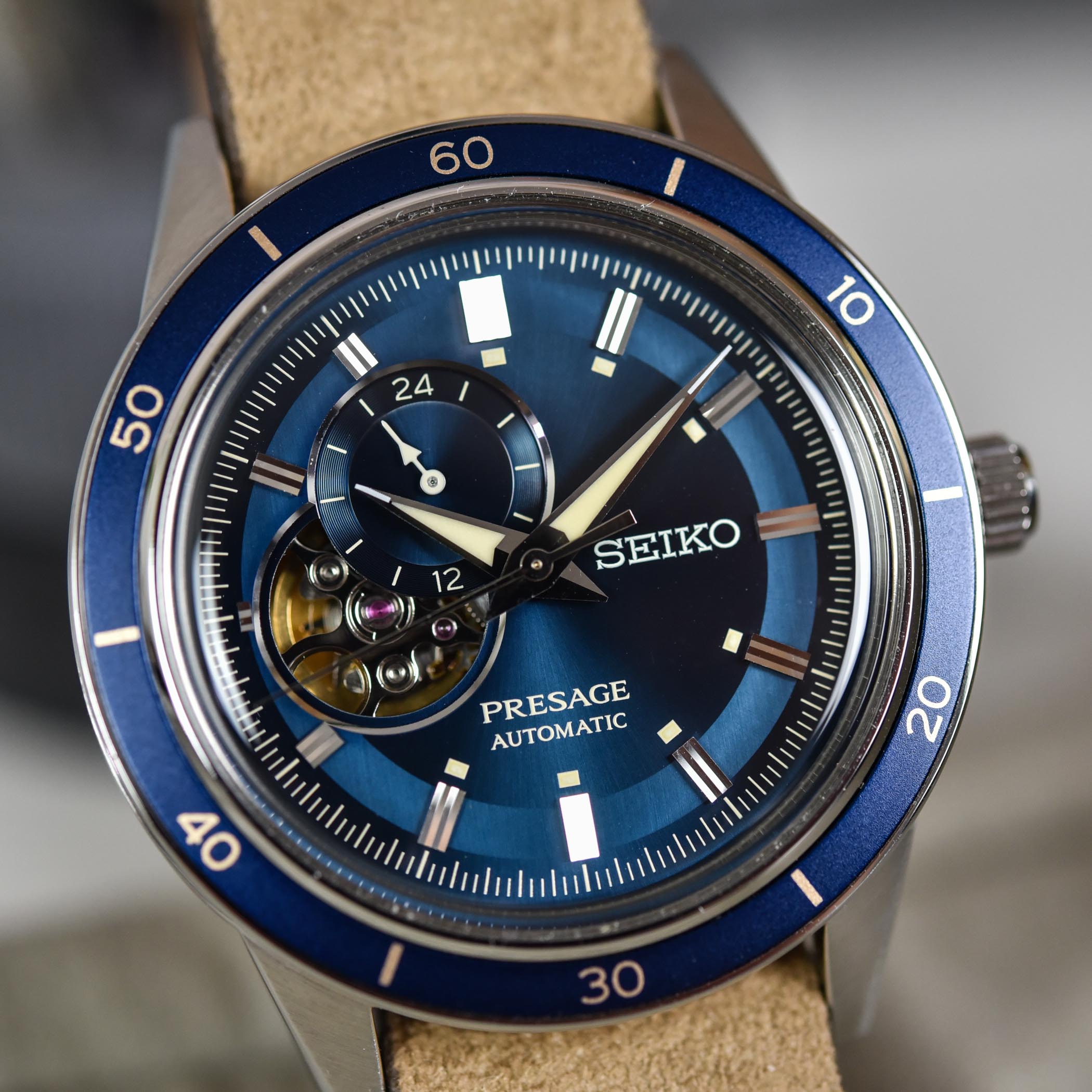 Seiko Presage Style 60s Open Heart Blue Dial SSA453J1 - 3 Seiko Presage Style 60s Open Heart Blue Dial SSA453J1
