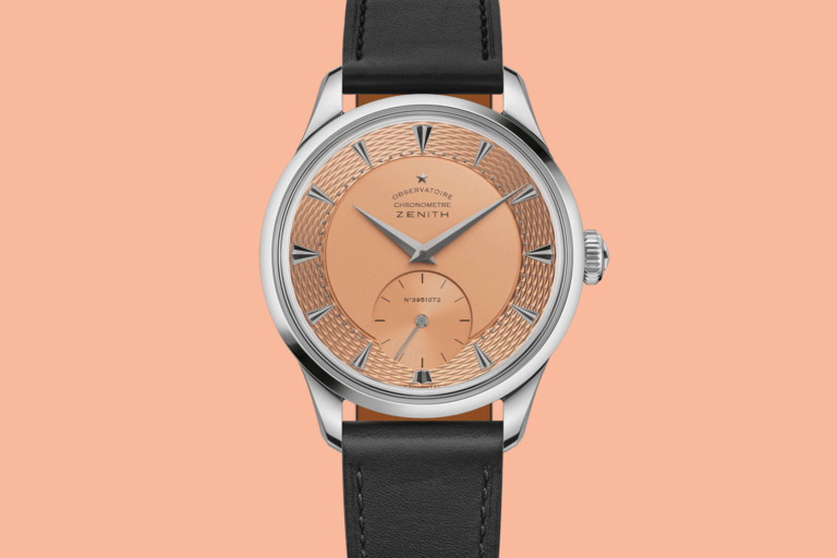 ZENITH X Voutilainen X Phillips Cal 135-O Salmon Dial Niobium case