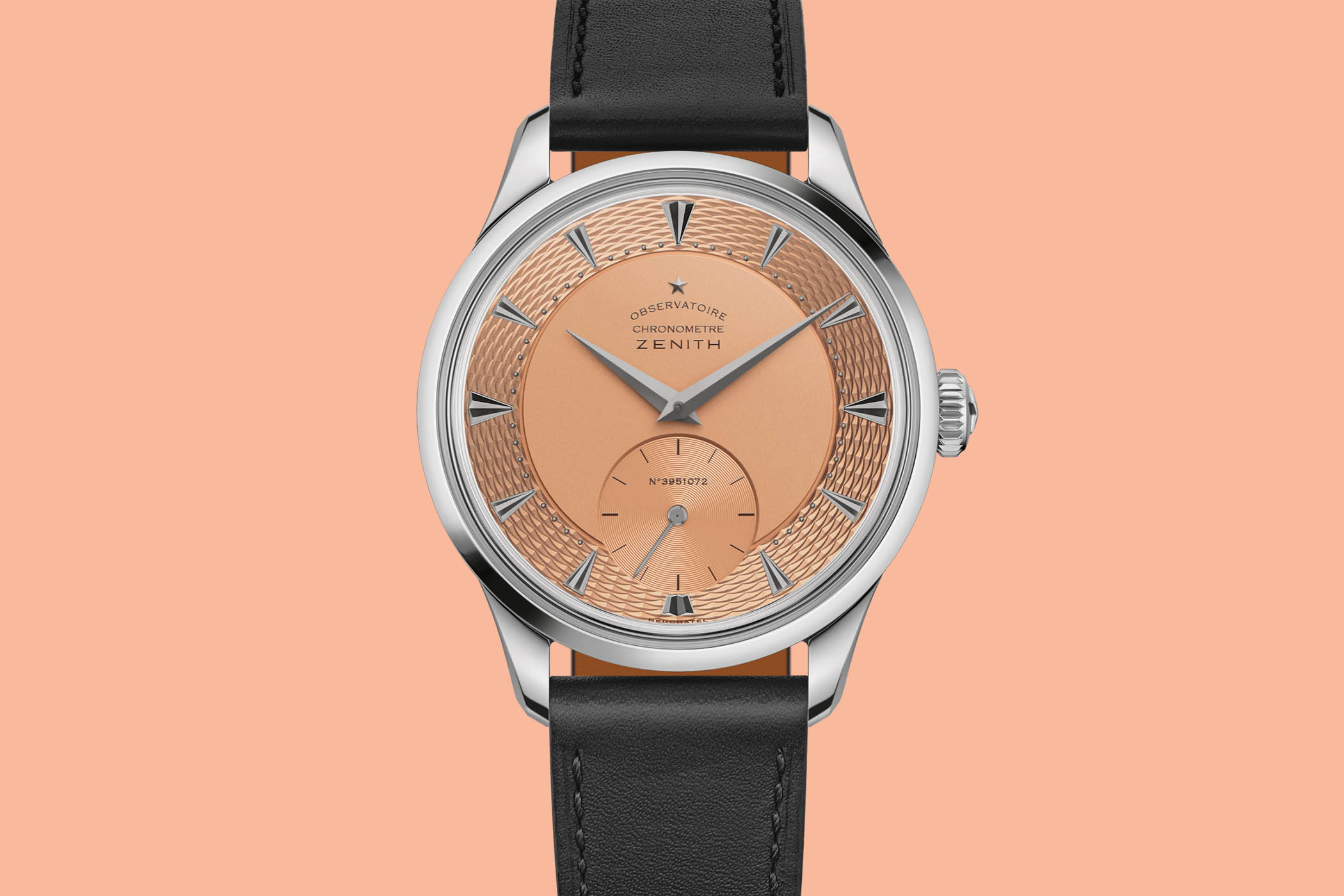 ZENITH X Voutilainen X Phillips Cal 135-O Salmon Dial Niobium case