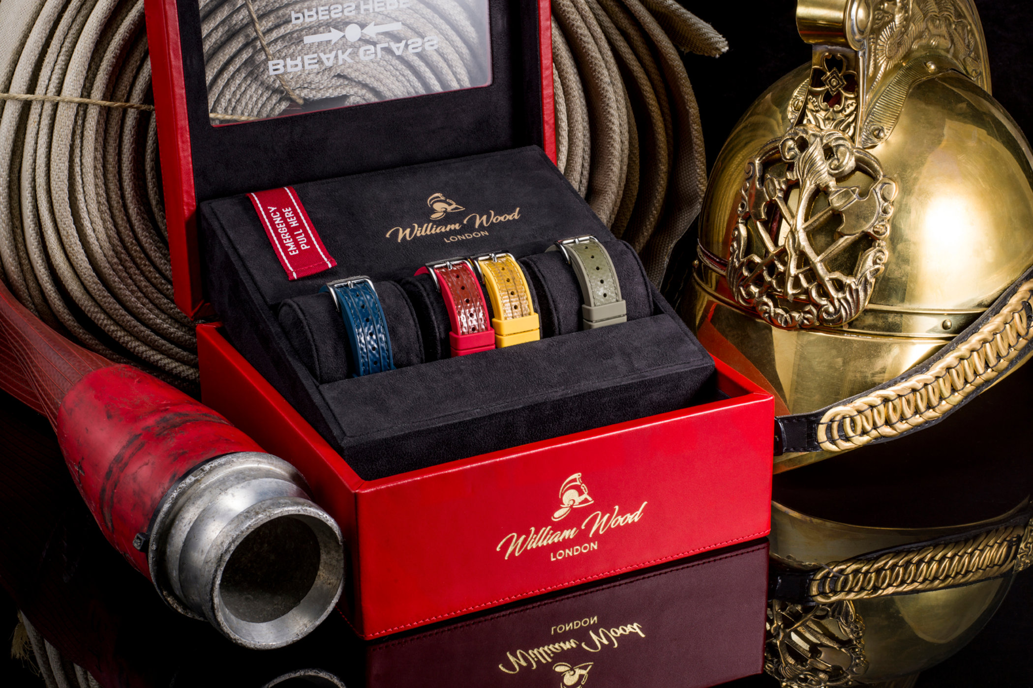 William Wood Watches Presentation Box Open William Wood Watches Presentation Box Open