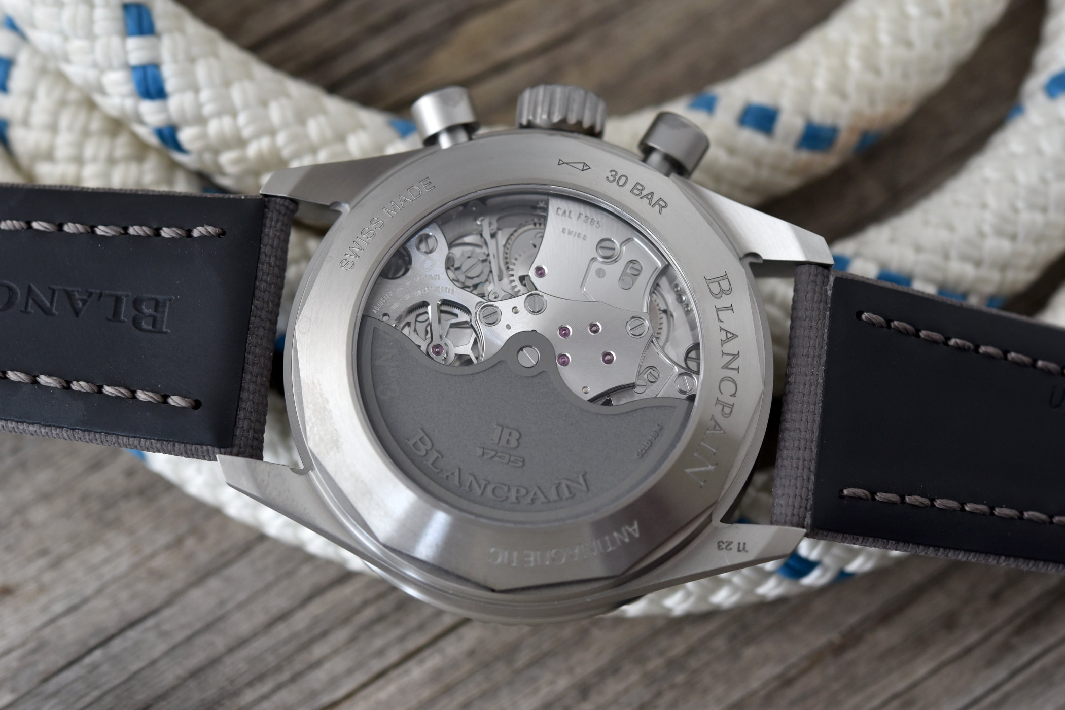 Blancpain Fifty Fathoms Bathyscaphe Chronograph Grade 23 Titanium 1 Blancpain Fifty Fathoms Bathyscaphe Chronograph Grade 23 Titanium 1