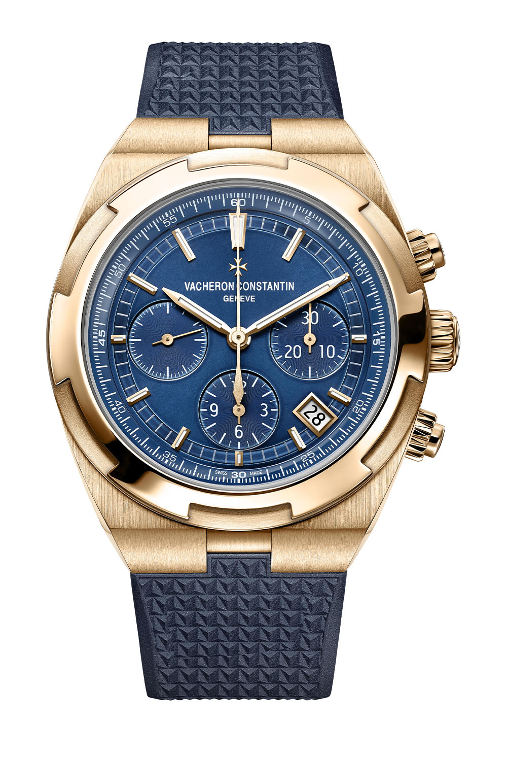 Vacheron Constantin Overseas Chronograph 5500V pink gold blue dial