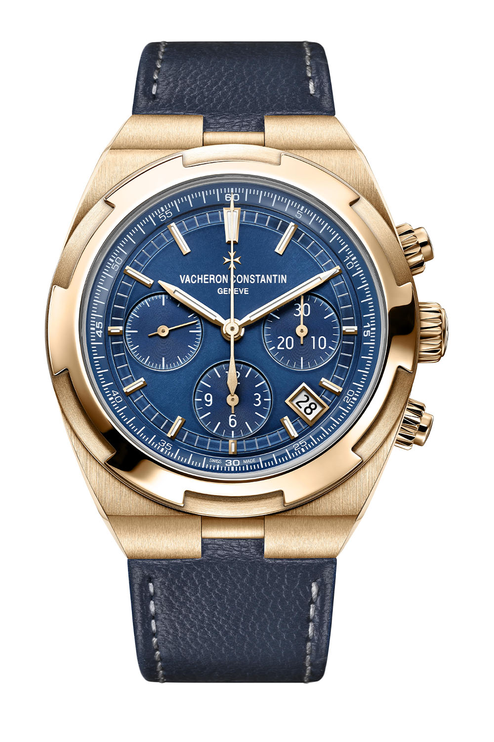Vacheron Constantin Overseas Chronograph 5500V pink gold blue dial