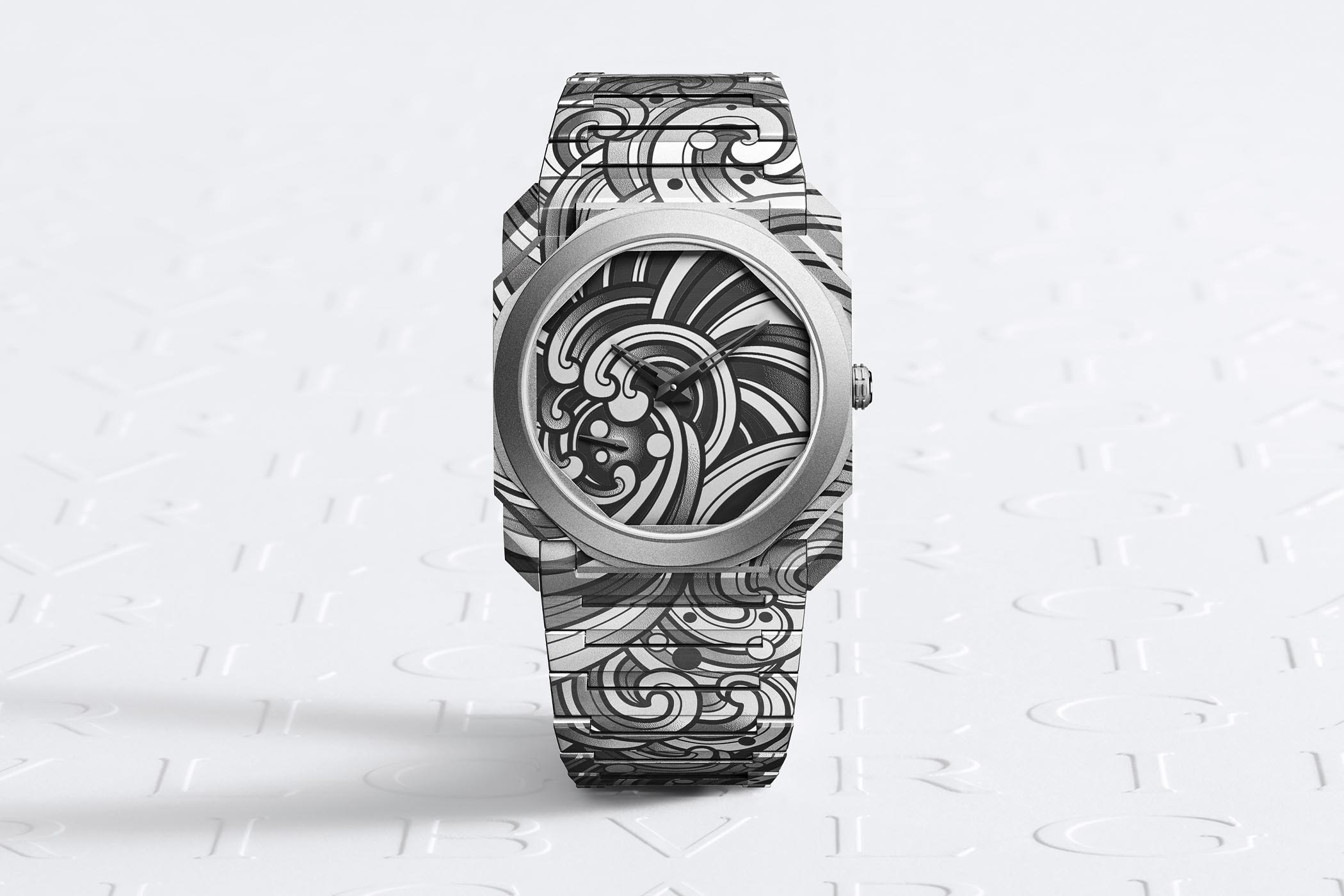 Bulgari Octo Finissimo Tattoo Acqua Limited Edition Chronopassion x Mo Coppoletta