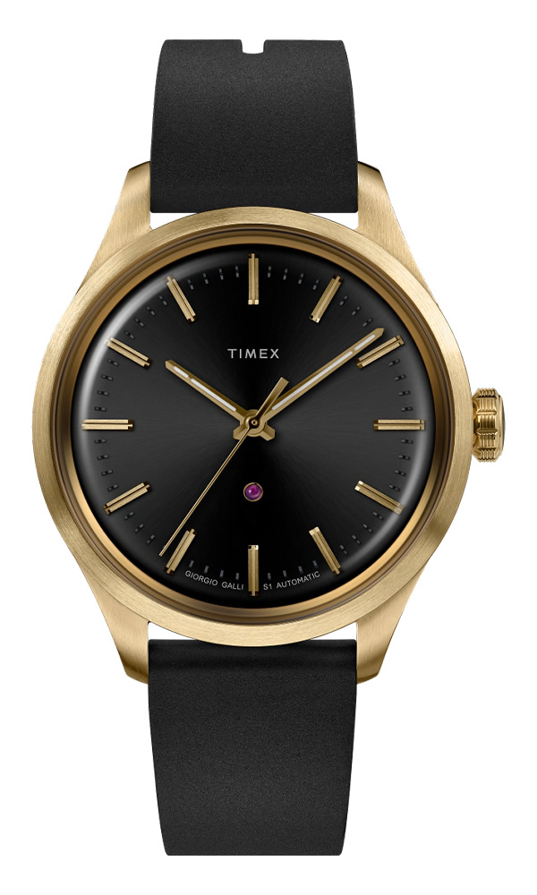 2022 Timex Giorgio Galli S1 Automatic 38mm Gold Limited Edition TW2V70400GO - 3 2022 Timex Giorgio Galli S1 Automatic 38mm Gold and Black