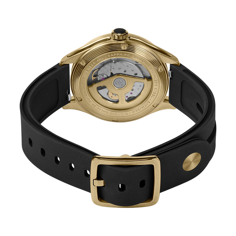 2022 Timex Giorgio Galli S1 Automatic 38mm Gold Limited Edition TW2V70400GO - 4 2022 Timex Giorgio Galli S1 Automatic 38mm Gold and Black