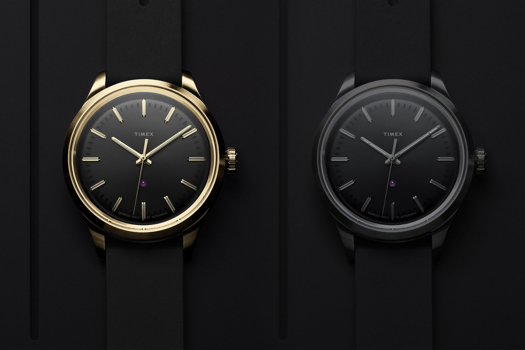 2022 Timex Giorgio Galli S1 Automatic 38mm Gold and Black
