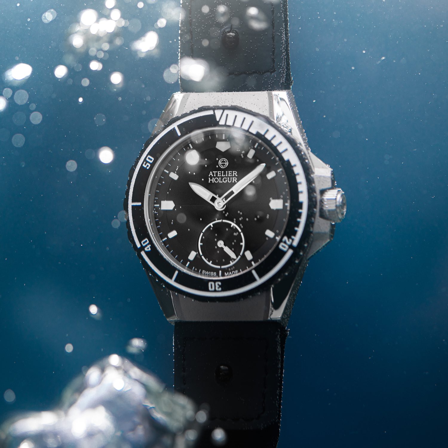 Atelier Holgur Fromand Limited Edition Dive Watch Schwarz-Etienne Micro-Rotor - 7 Atelier Holgur Frømand Limited Edition Dive Watch
