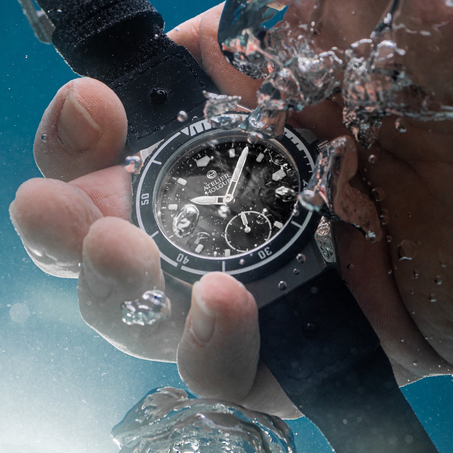 Atelier Holgur Fromand Limited Edition Dive Watch Schwarz-Etienne Micro-Rotor - 8 Atelier Holgur Frømand Limited Edition Dive Watch