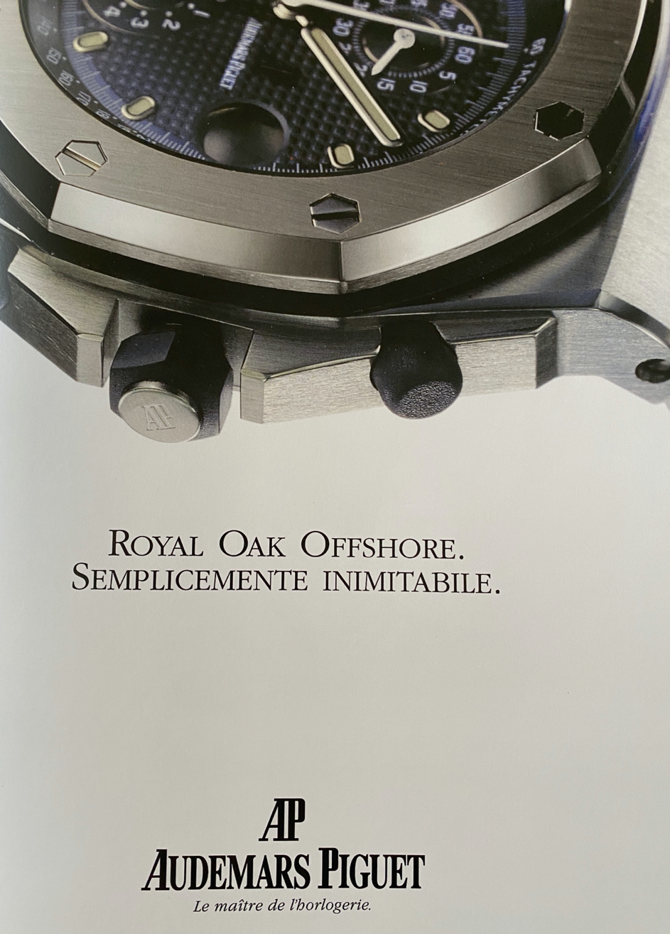 Collector Guide - First-Generation Audemars Piguet Royal Oak Offshore 25721ST - original ads - 2 First-Generation Audemars Piguet Royal Oak Offshore 25721ST