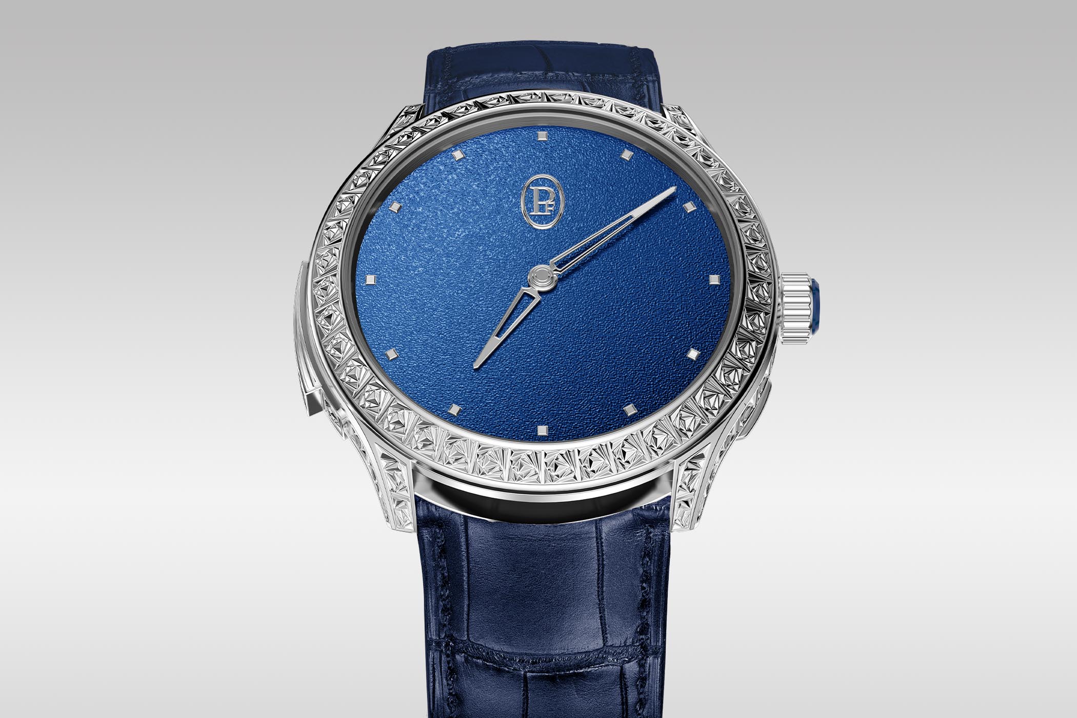 Parmigiani Fleurier Les Roses Carrees Collection Grand Feu Rosa Celeste Minute Repeater