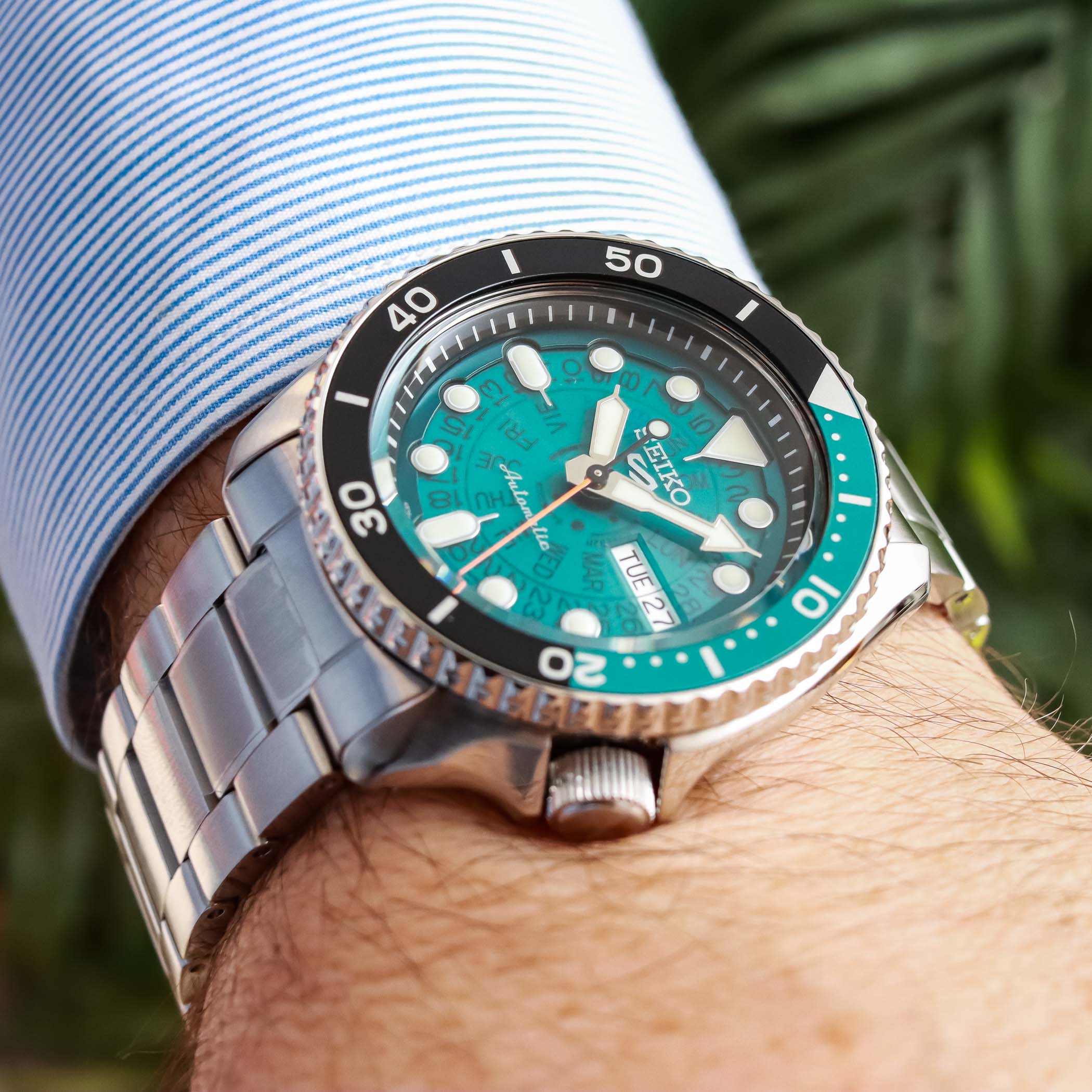 Seiko 5 Sports SRPJ47K1 and SRPJ45K1 Time Sonar Transparent Dial - Hands-on Review - 11 Seiko 5 Sports Time Sonar Blue SRPJ45 SRPJ45K1