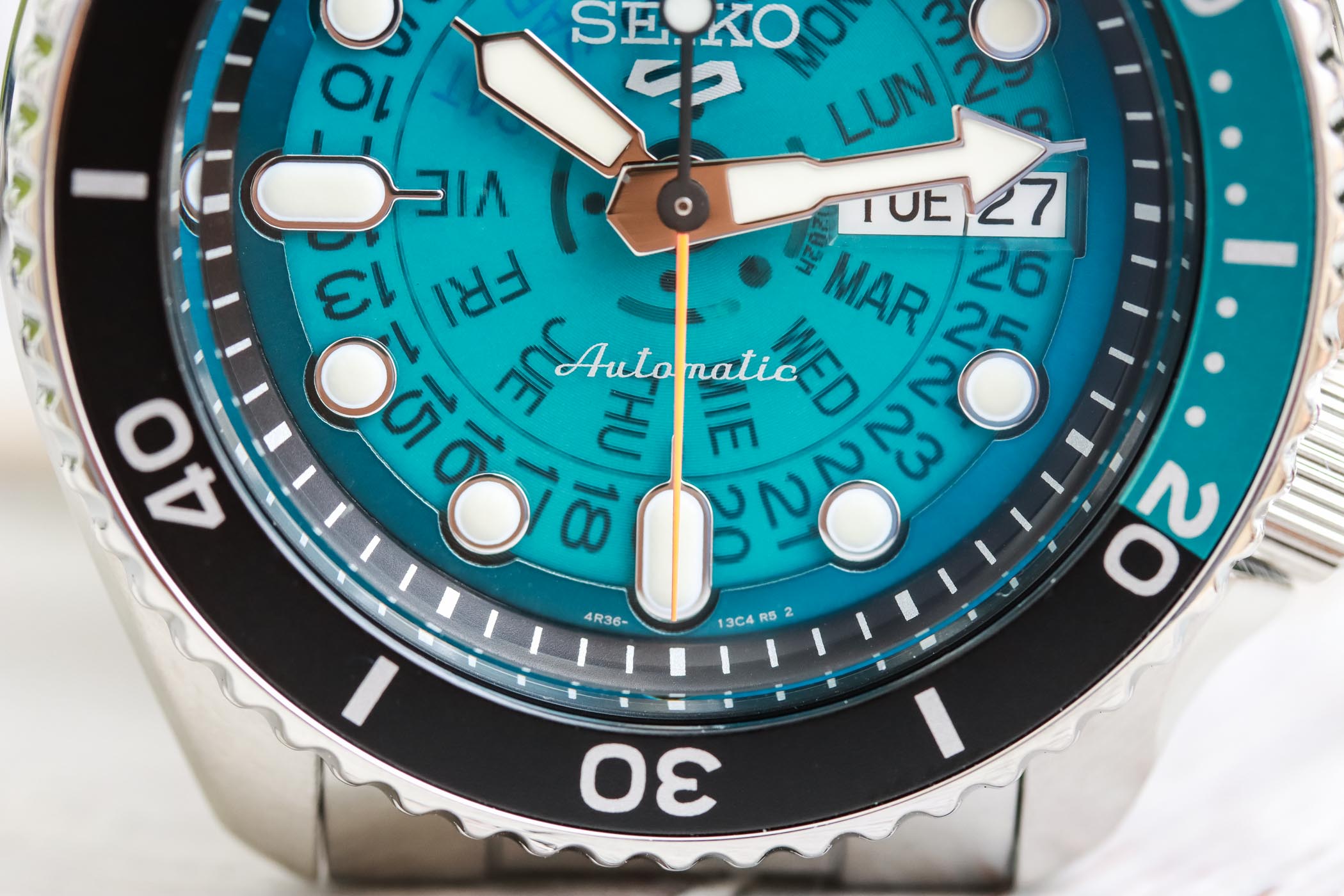 Seiko 5 Sports SRPJ47K1 and SRPJ45K1 Time Sonar Transparent Dial - Hands-on Review - 7 Seiko 5 Sports Time Sonar Blue SRPJ45 SRPJ45K1
