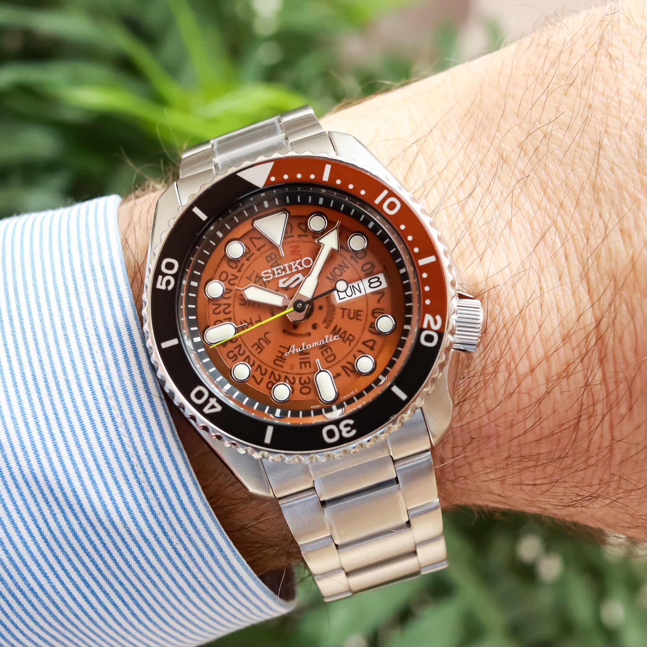 Seiko 5 Sports SRPJ47K1 and SRPJ45K1 Time Sonar Transparent Dial - Hands-on Review - 9 Seiko 5 Sports Time Sonar Orange SRPJ47 SRPJ47K1
