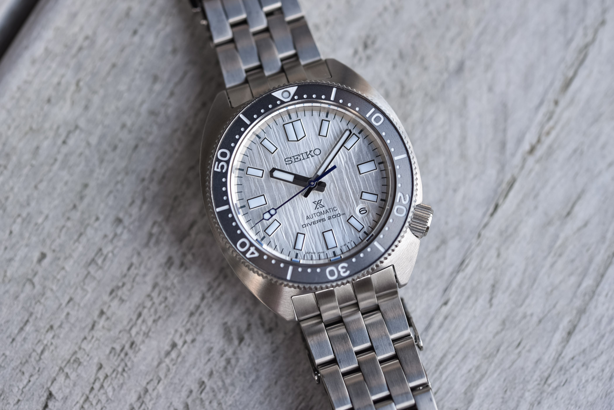 Seiko Prospex Save the Ocean Limited Edition SPB333 - ice-textured dial white-birch-like