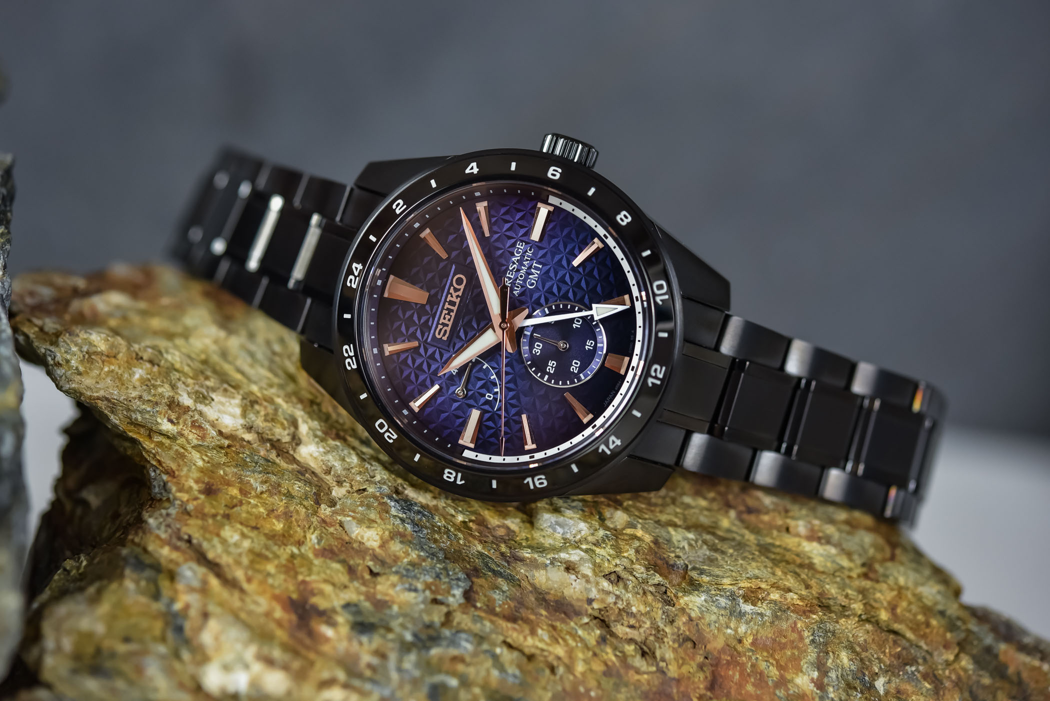 Seiko Presage Sharp Edged GMT Akebono SPB361