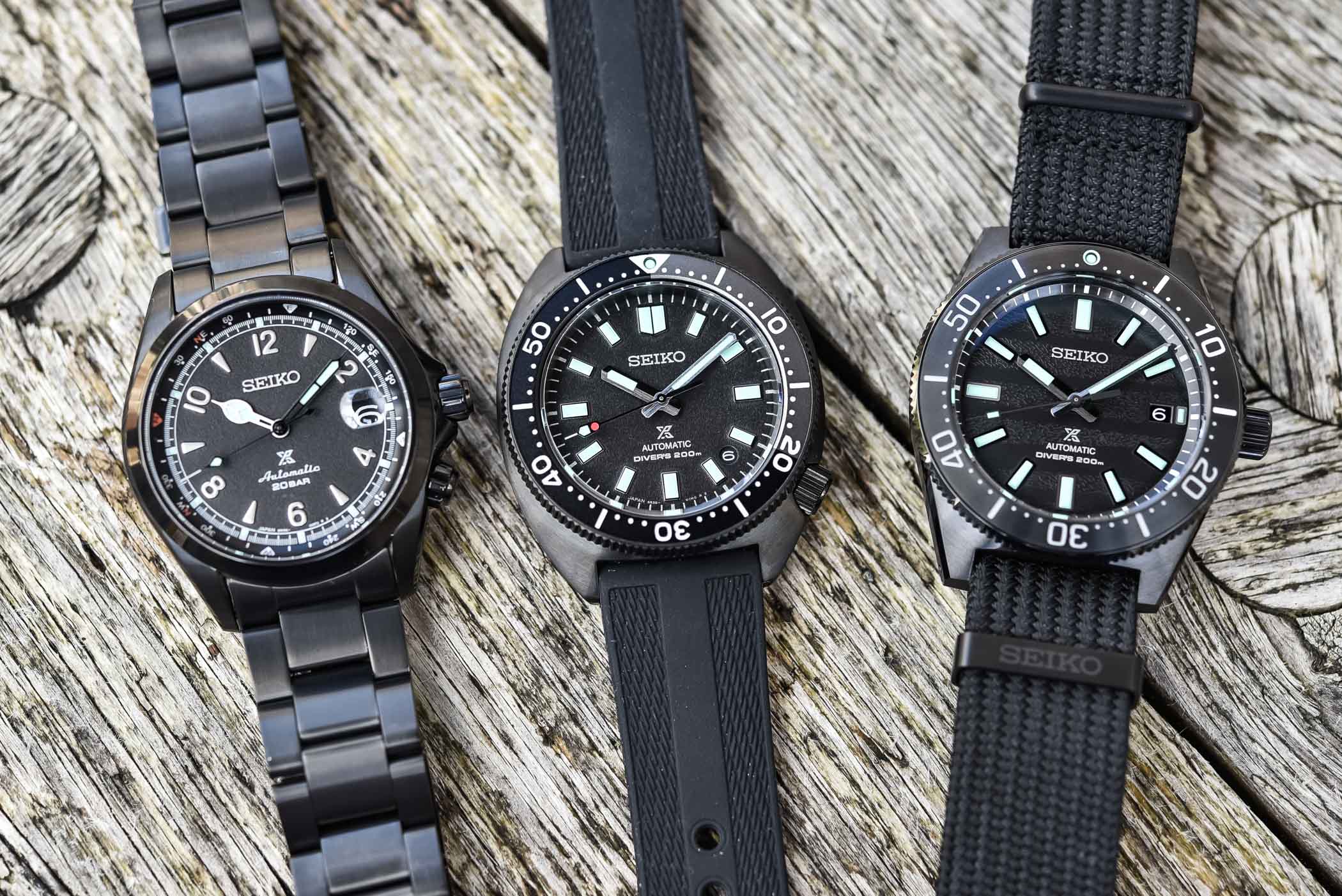 2023 Seiko Prospex Black Series Limited Editions SLA067 SPB335 SPB337