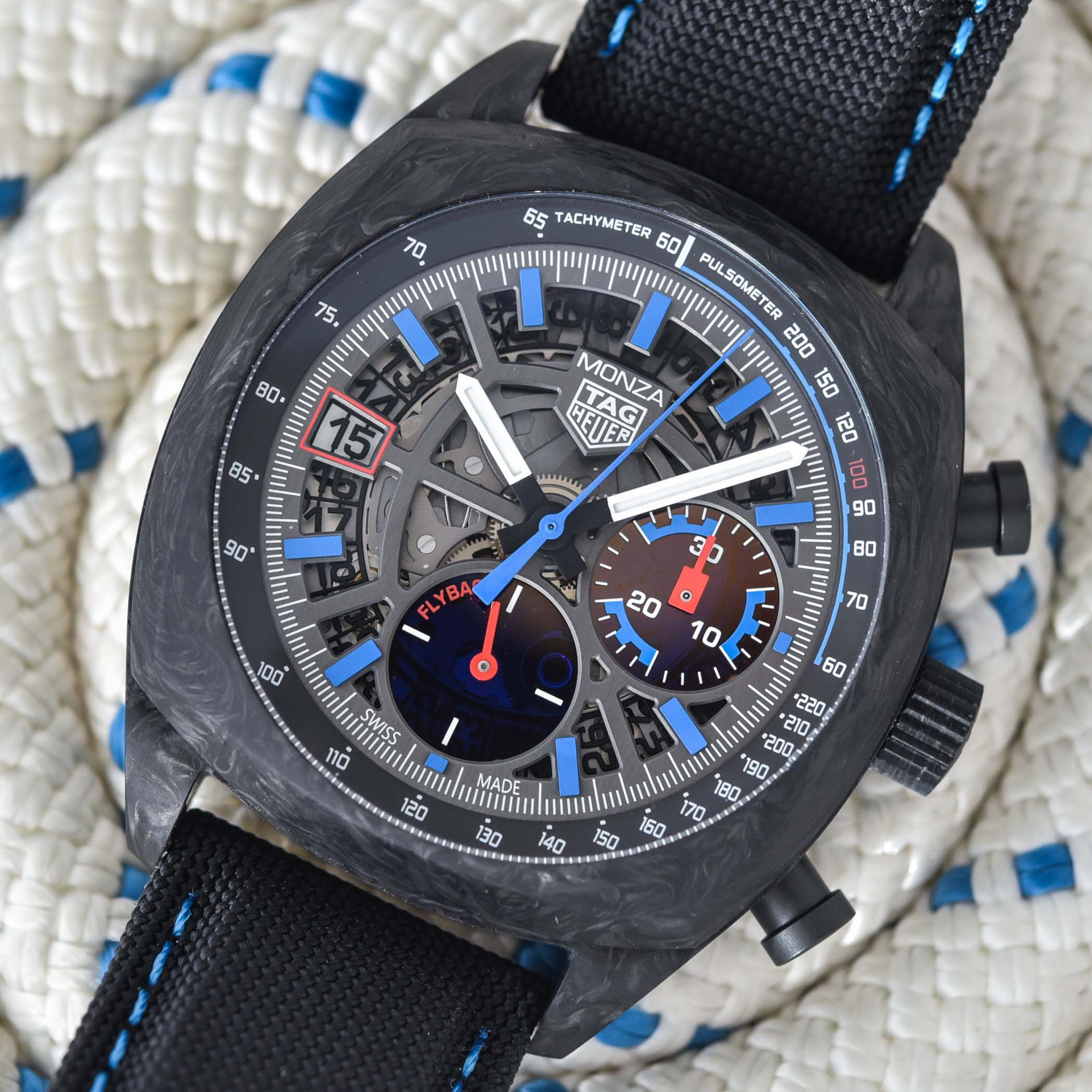2023 TAG Heuer Monza Flyback Chronometer Carbon CR5090-FN6001 hands-on - 5 2023 TAG Heuer Monza Flyback Chronometer Carbon