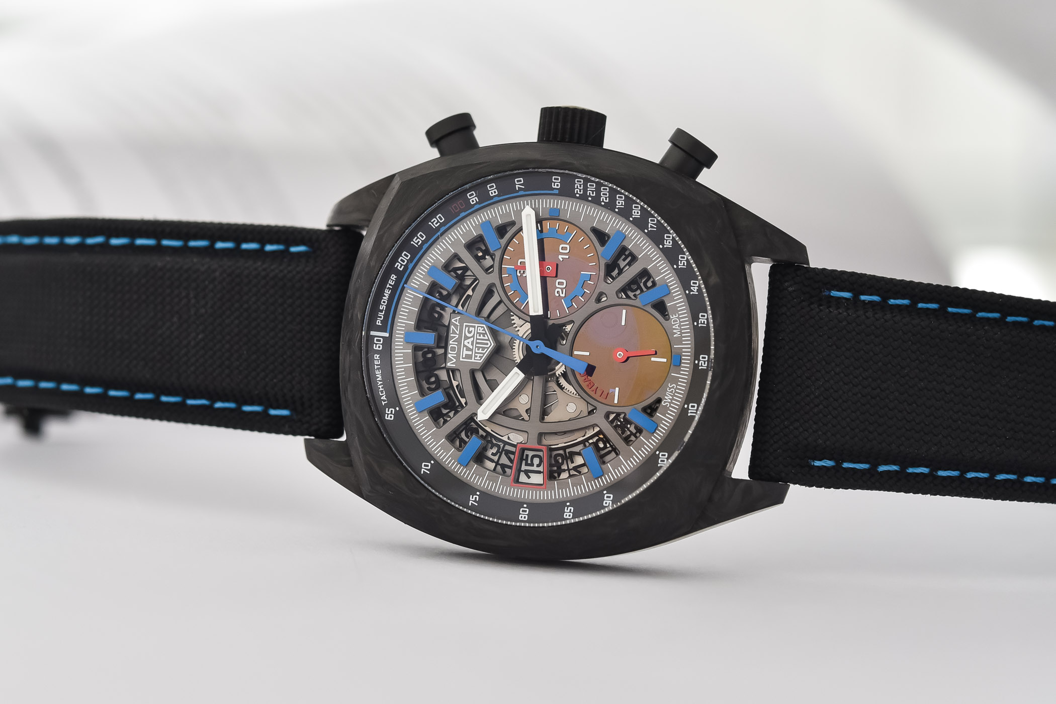 2023 TAG Heuer Monza Flyback Chronometer Carbon CR5090-FN6001 hands-on - 8 2023 TAG Heuer Monza Flyback Chronometer Carbon